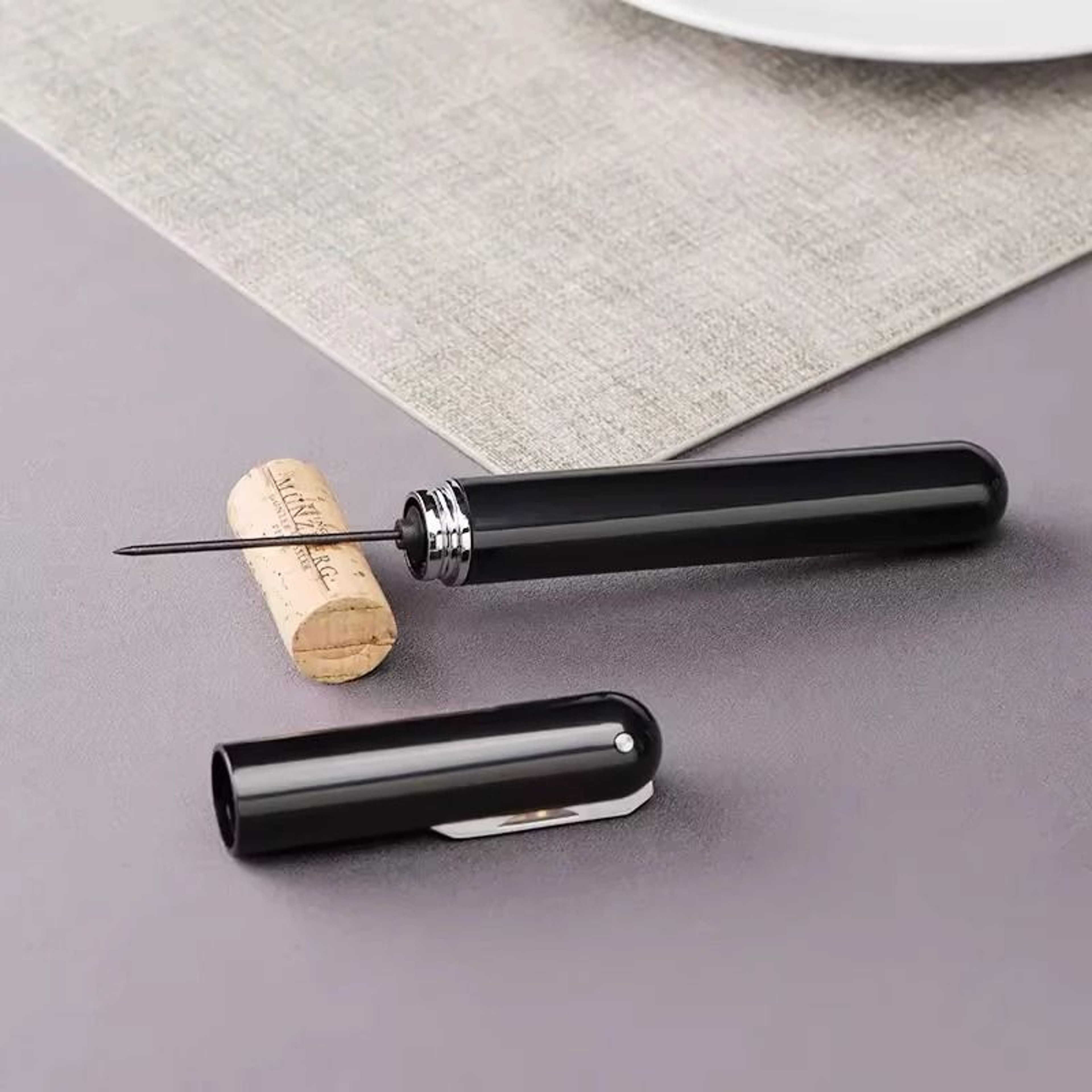 Effortless Air Pressure Wine Opener Handheld Pneumatic Cork Extractor With Foil Cutter 3
