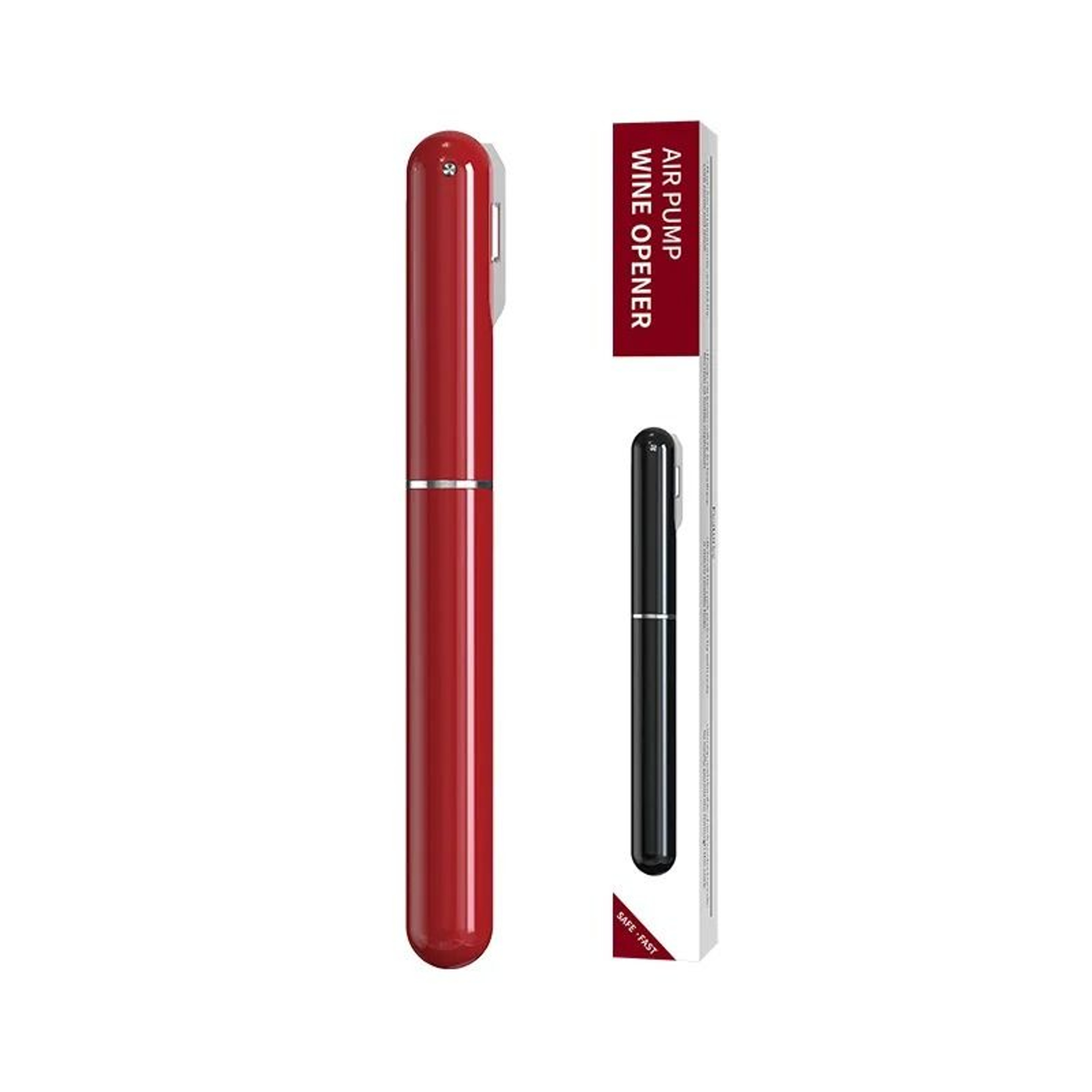 Pocket Air Pressure Wine Opener 2in1 Handheld Cork Extractor With Concealed Foil Cutter 6