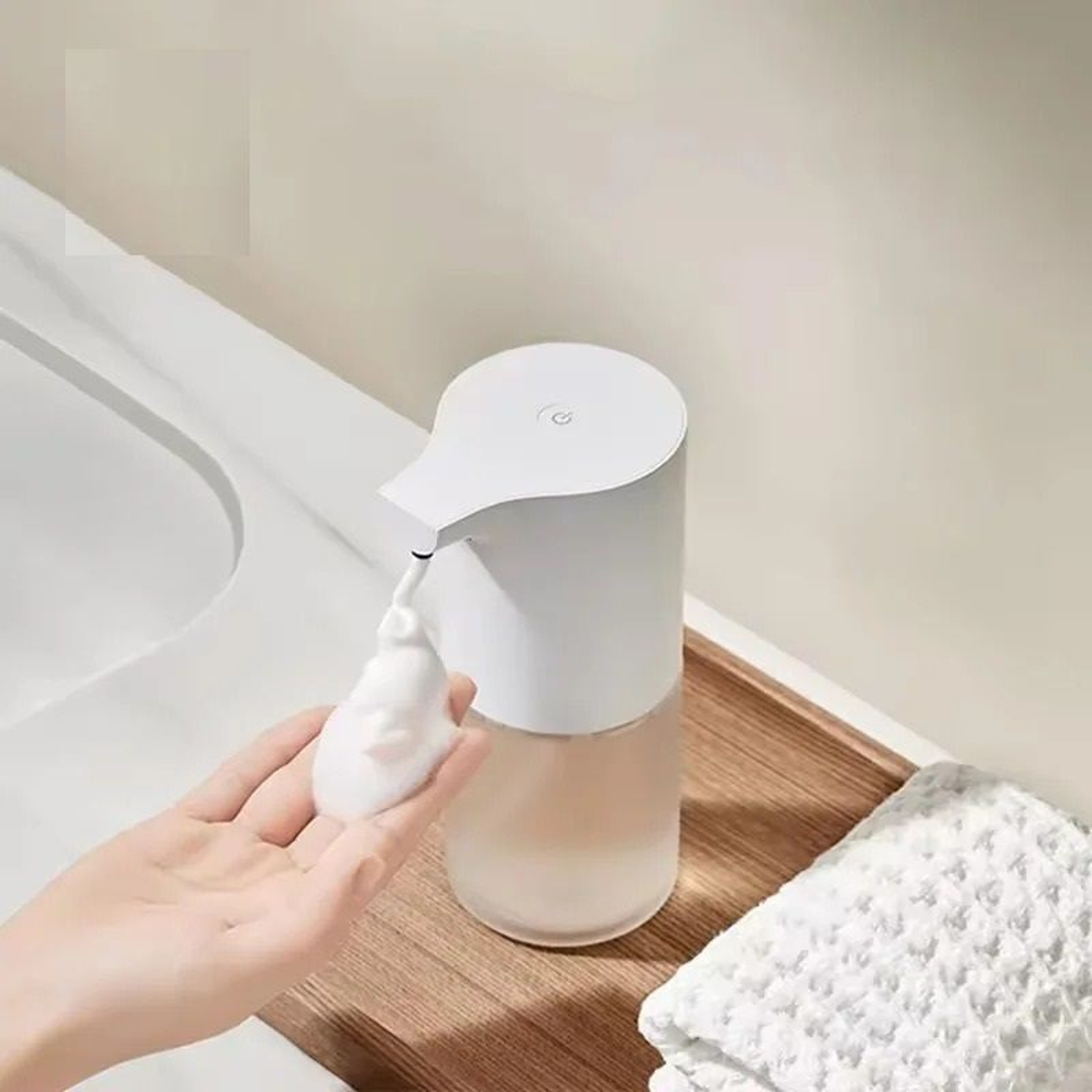 Automatic Touchless Foam Soap Dispenser USB Rechargeable Motion Sensor Liquid Hand Washer 1