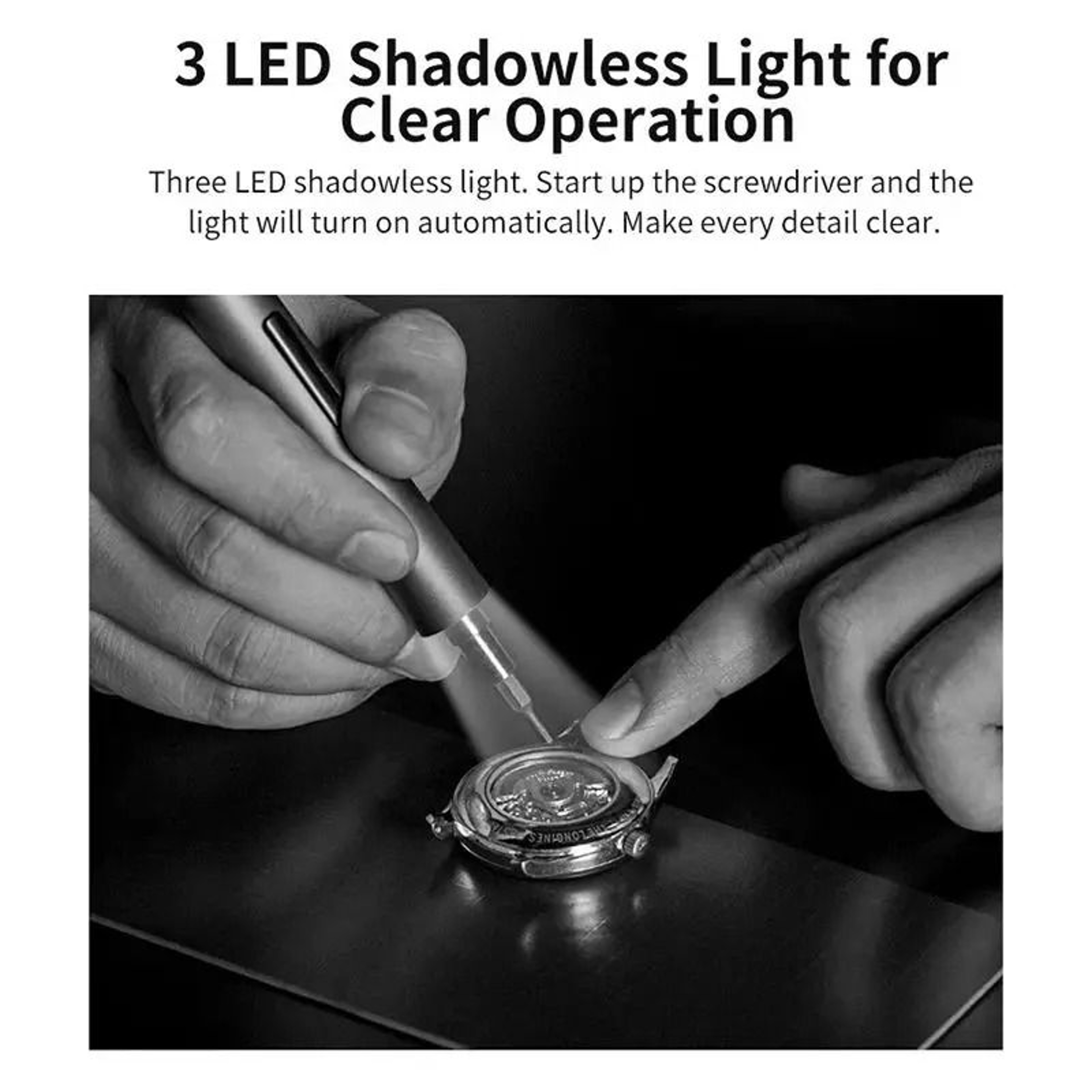 64in1 Precision Electric Screwdriver Cordless Driver Kit With LED Lights  Magnetic Pad 1
