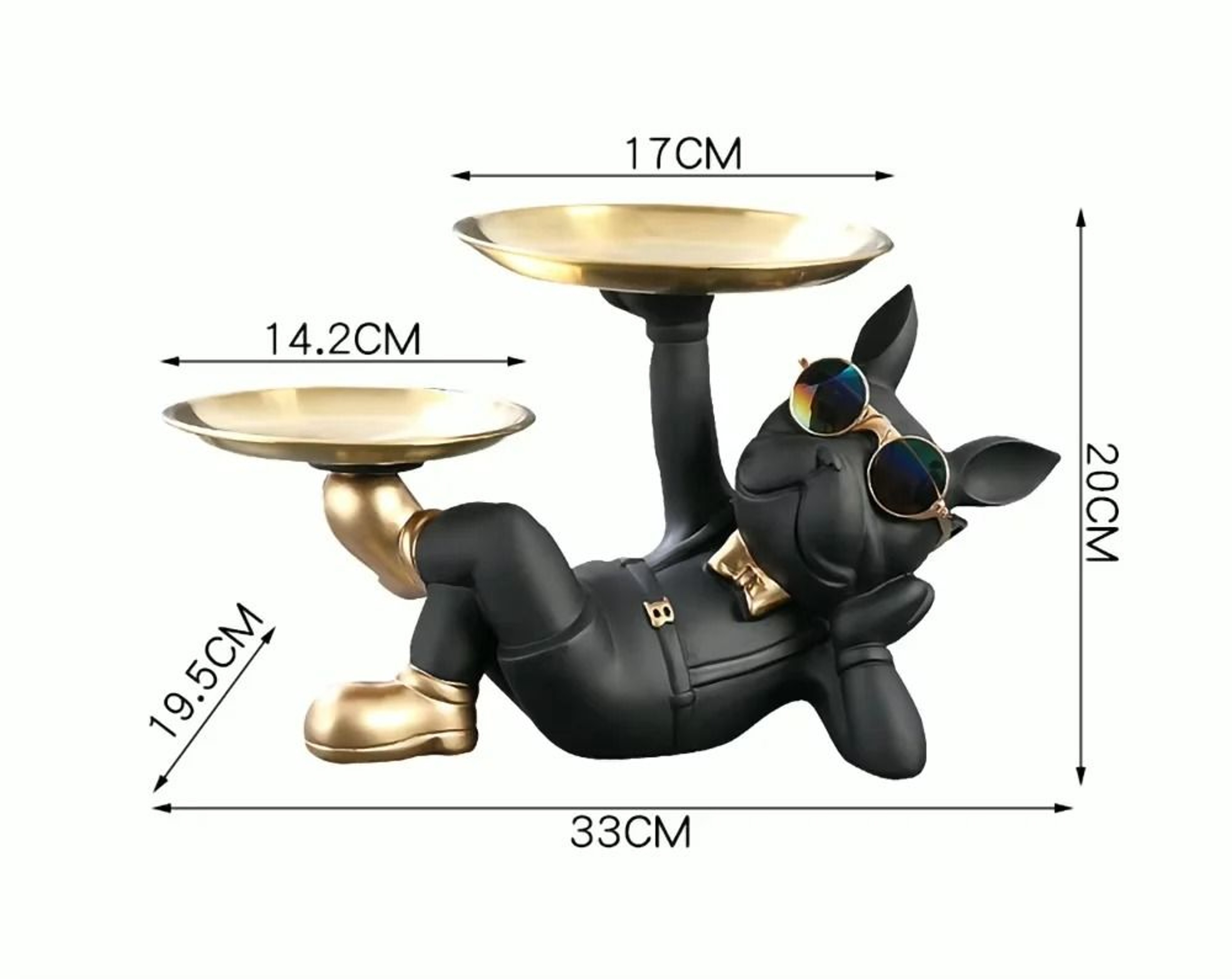 Decorative Cartoon Figurine Key Storage Tray  Tabletop Snack Organizer 4