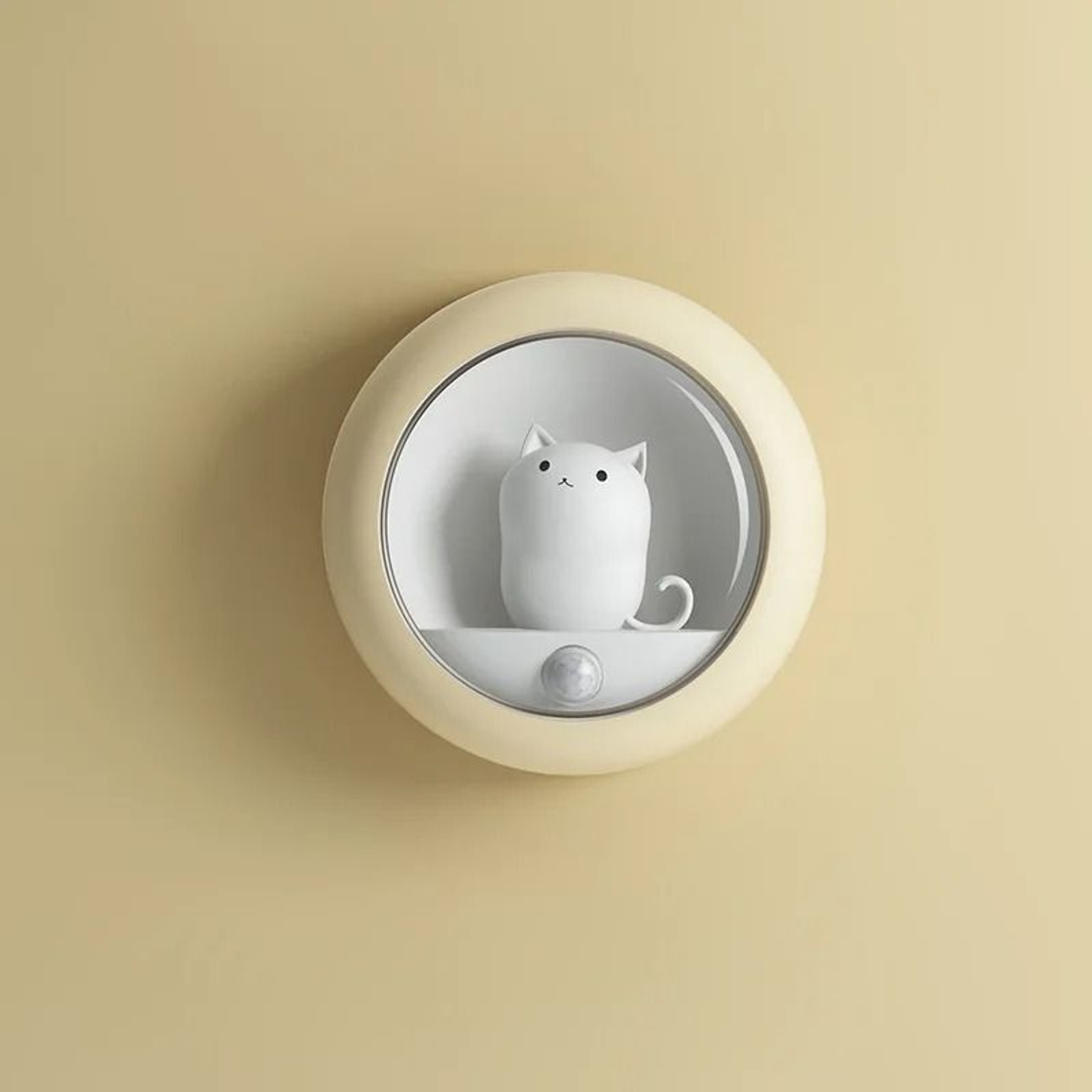 Motion Sensor Wireless LED Cat Wall Night Light With Adjustable Brightness 8