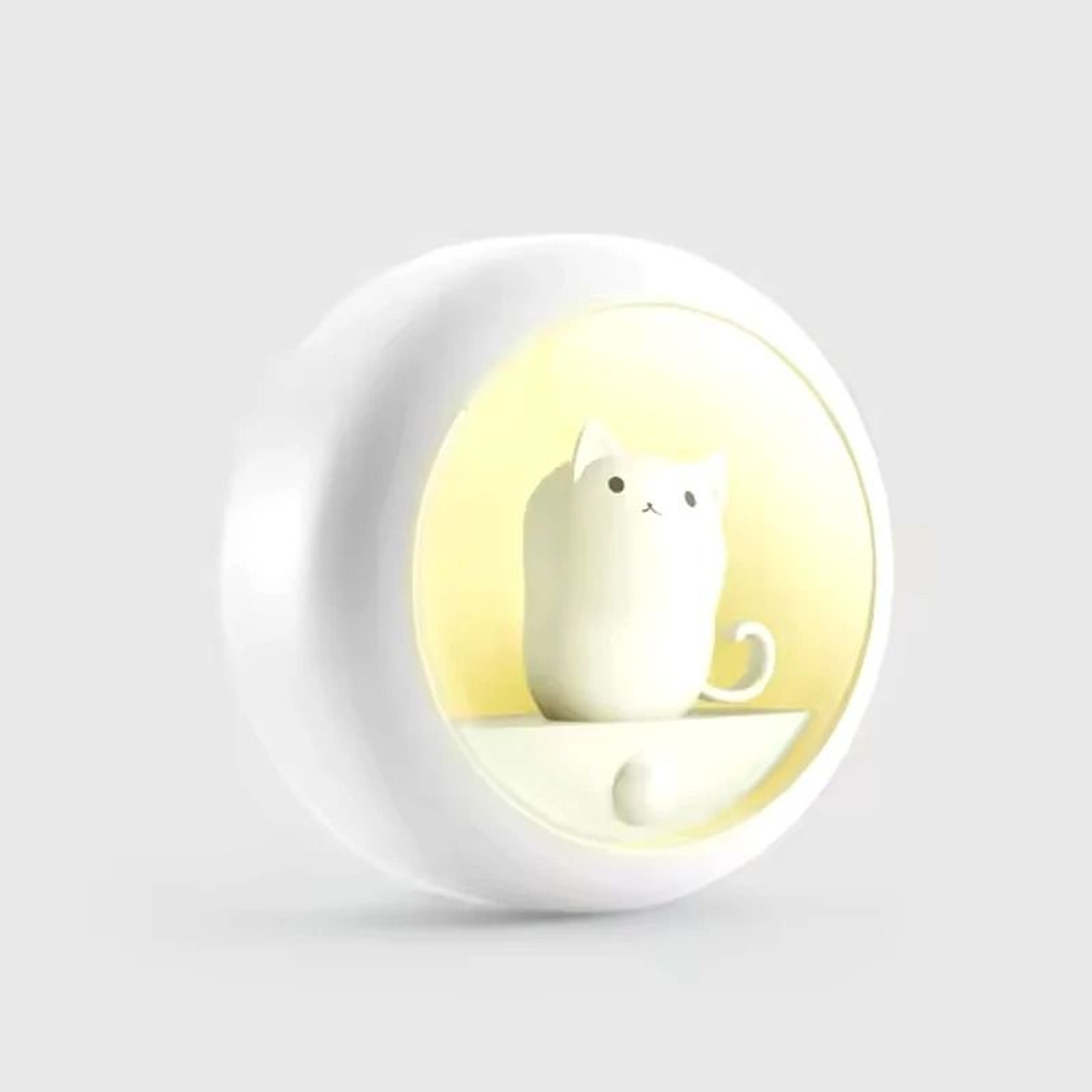 Motion Sensor Wireless LED Cat Wall Night Light With Adjustable Brightness 7
