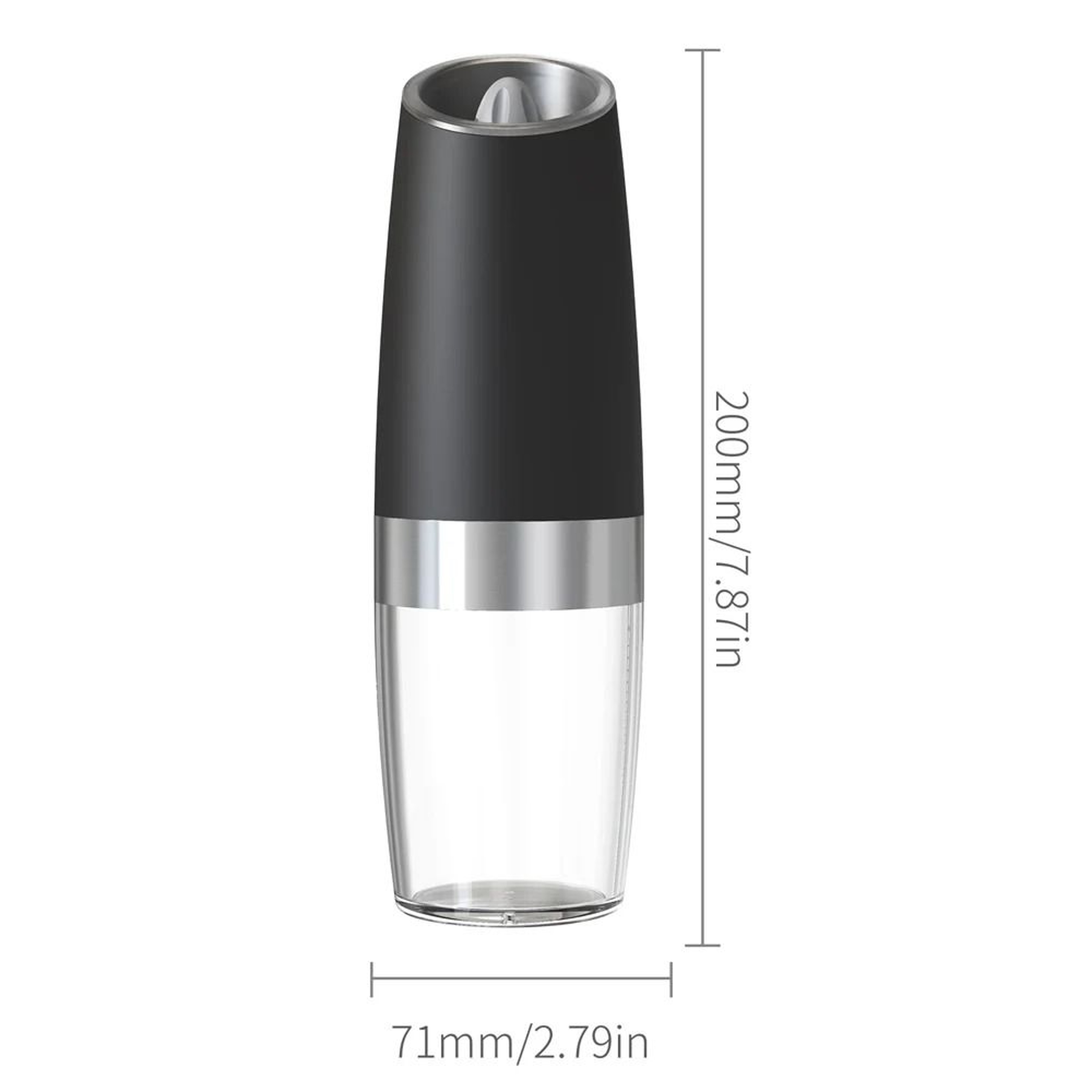 Automatic Gravity Sensing Salt and Pepper Grinder Set with Adjustable Coarseness – view 9