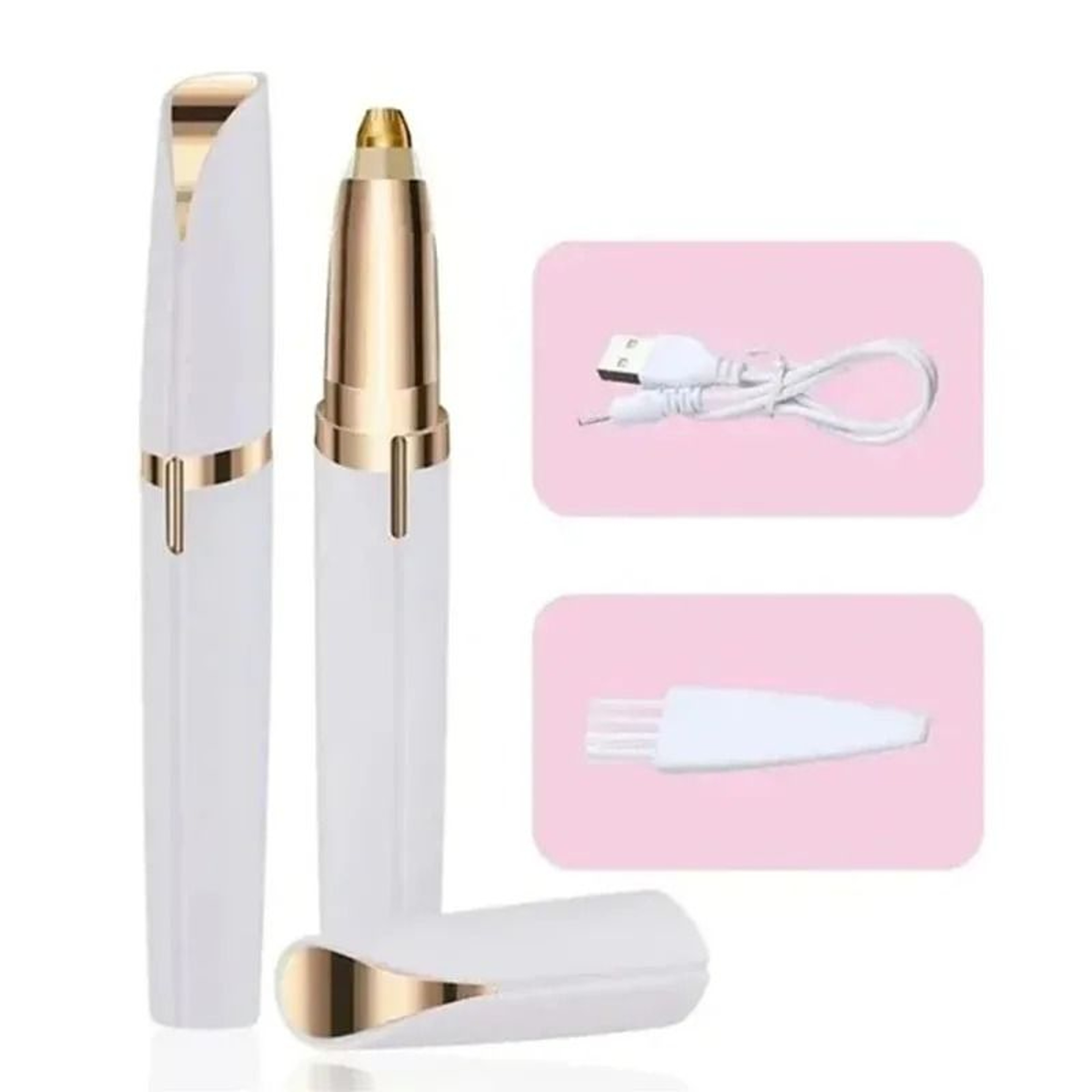 Rechargeable Precision Electric Eyebrow Trimmer And Facial Hair Remover Shaver 7