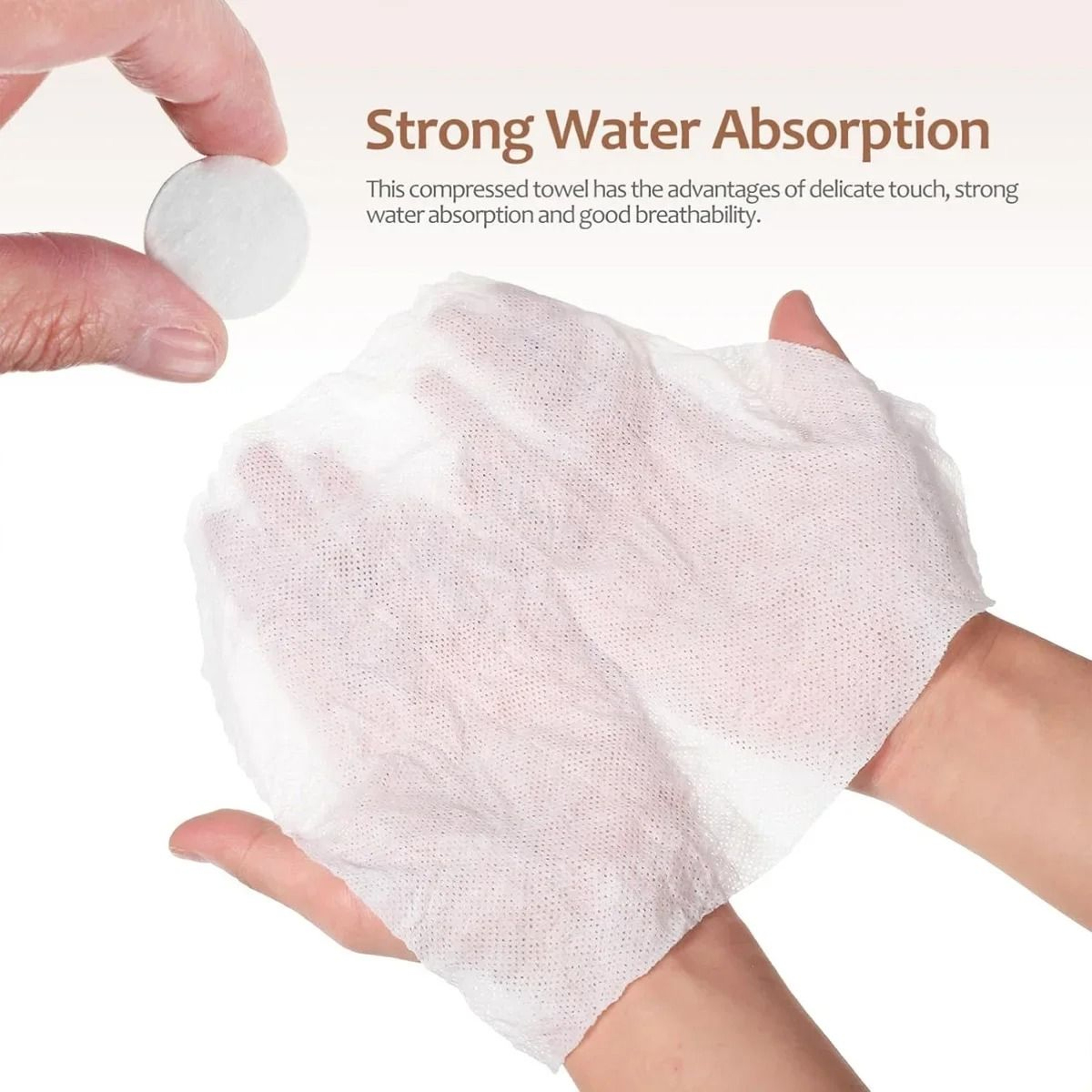 Disposable Non Woven Compressed Magic Towel Tablets For Facial Care And Makeup Removal 1
