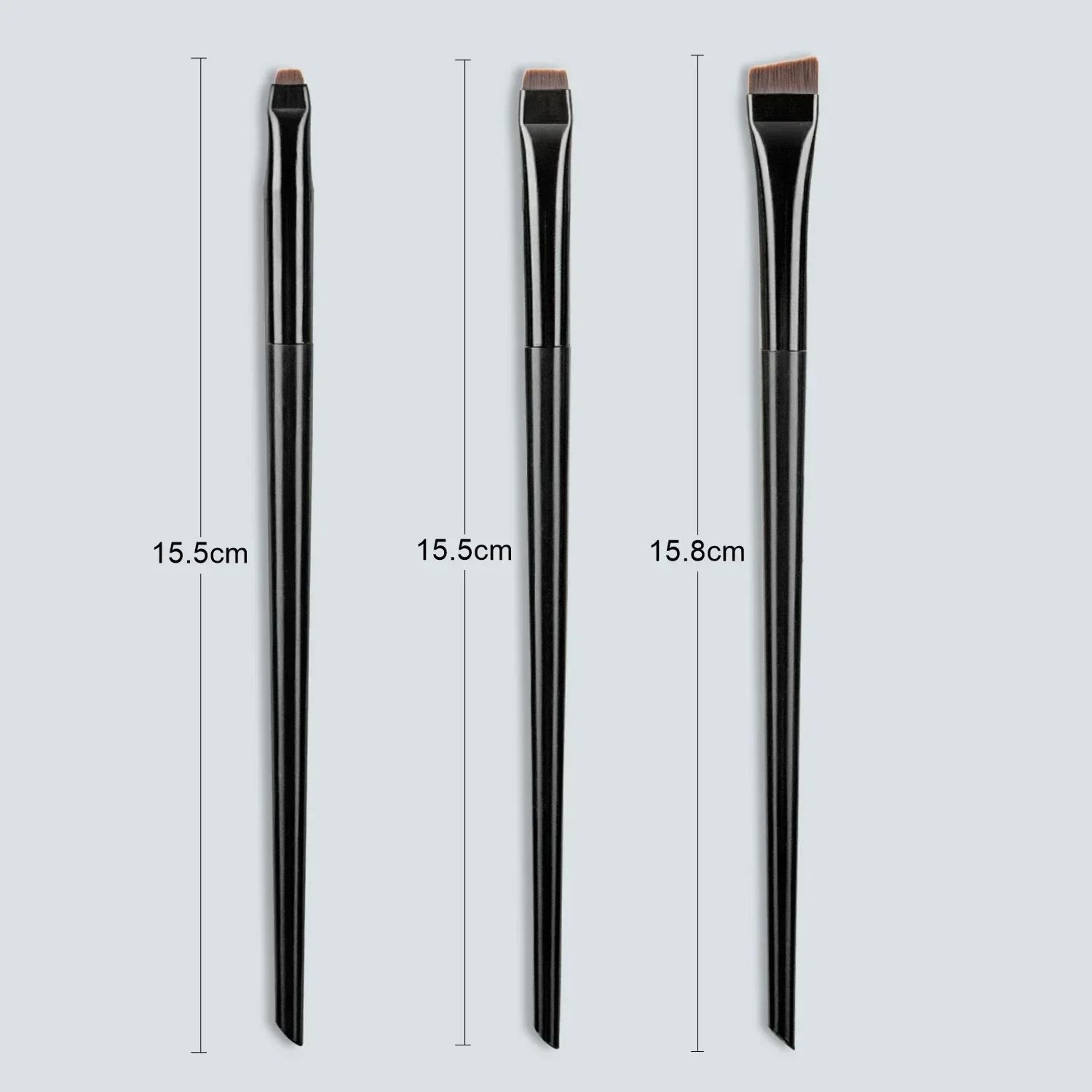 Precision Slanted Winged Liner And Fine Brow Arch Sculpting Brush Trio 4