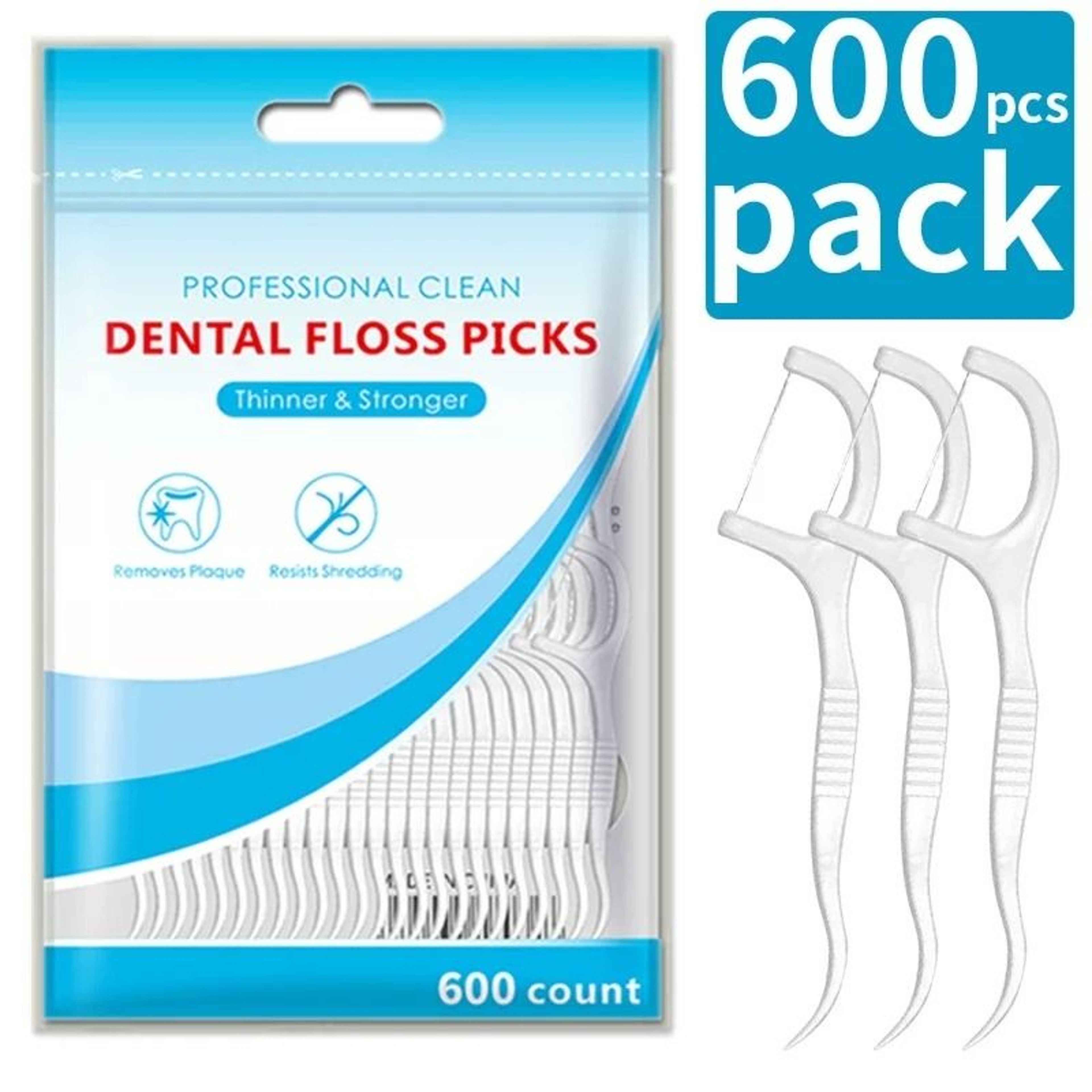 High Density Dental Floss Picks And Interdental Toothpick Cleaner Value Set 6
