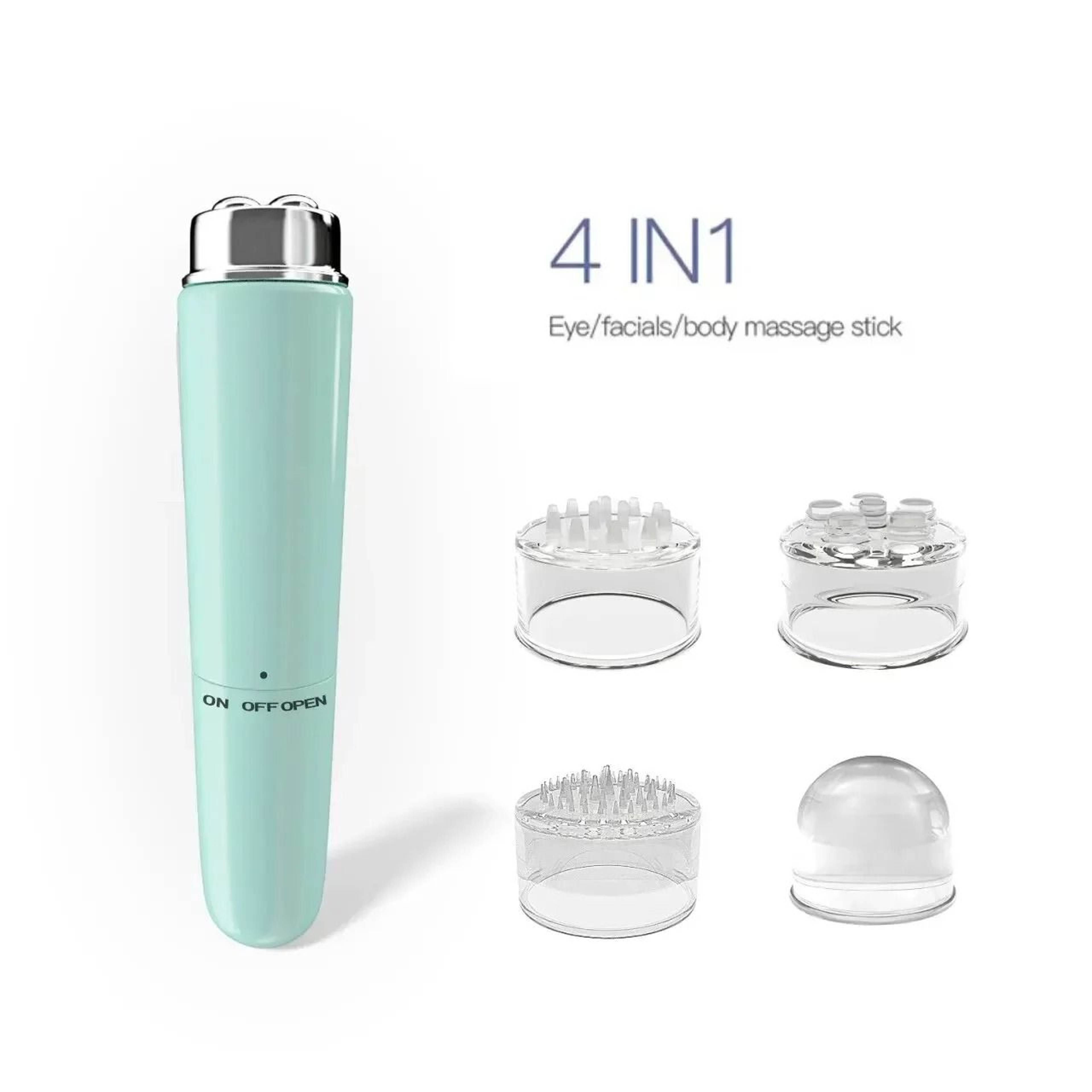 4in1 MicroVibration Electric Eye Massager Wand For Dark Circles And Puffiness 7