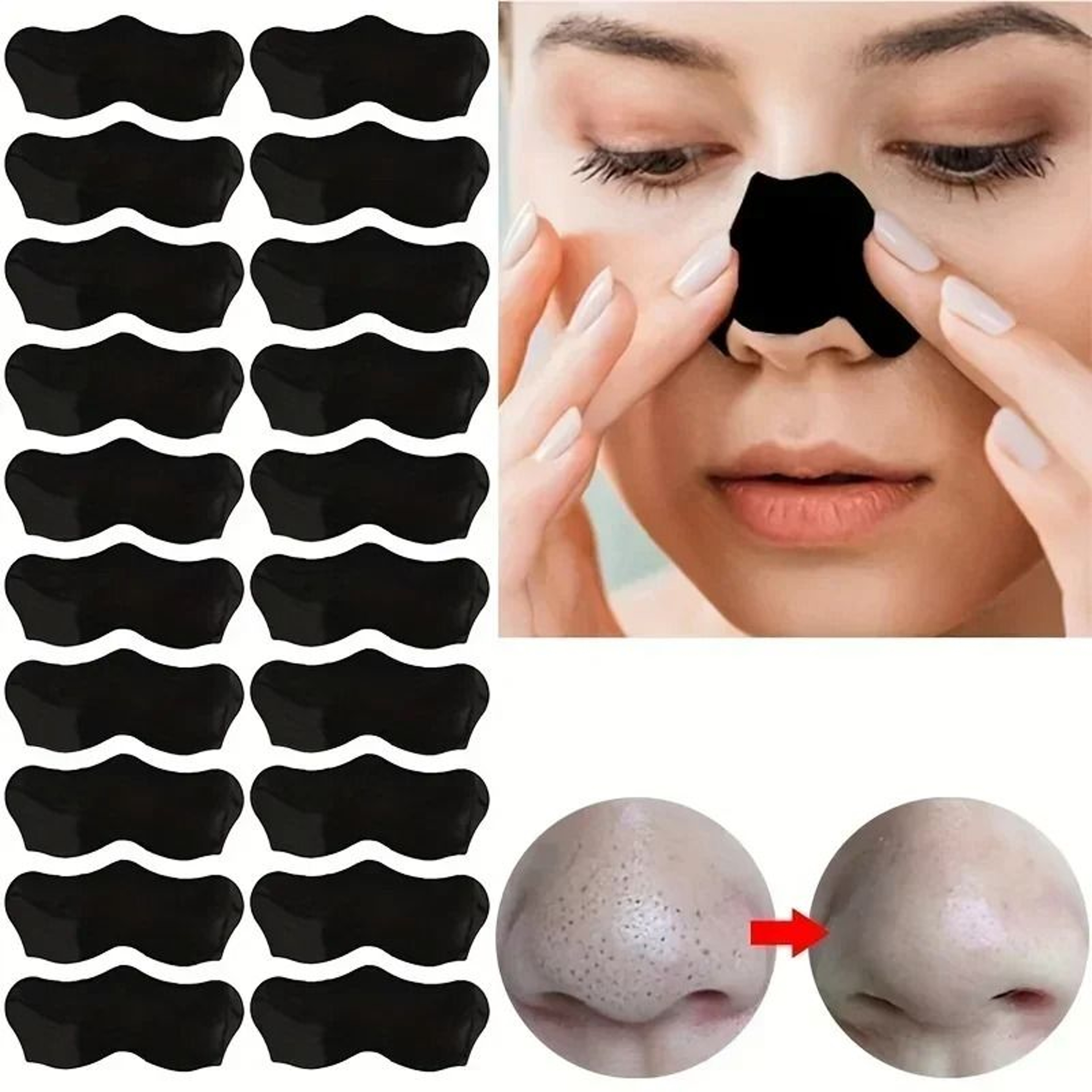 Deep Cleansing Blackhead Removal Nose Strips And Pore Unclogging Nasal Patch Set 2