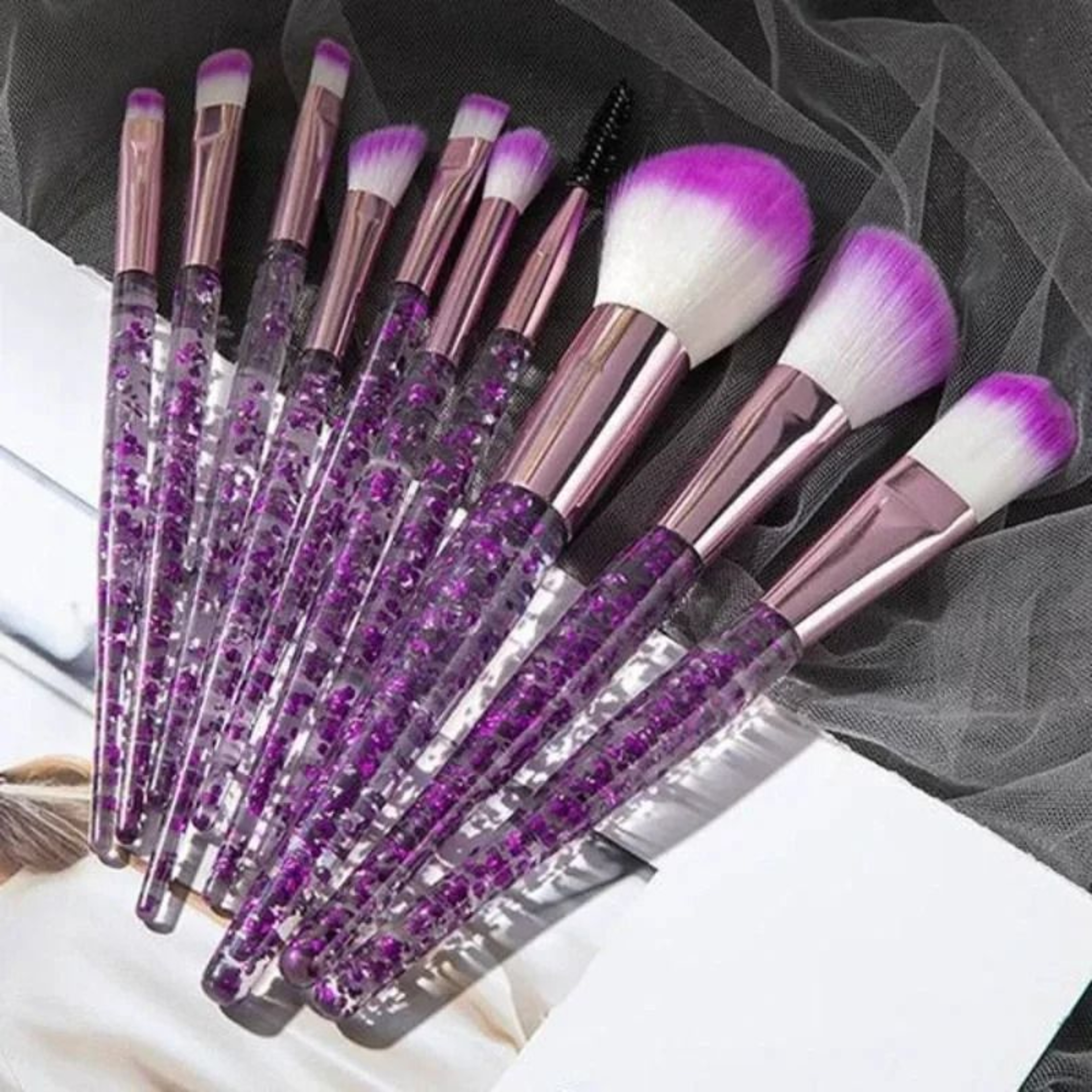 10 Piece Professional Super Soft Makeup Brush Set For Foundation Concealer And Eyeshadow 1