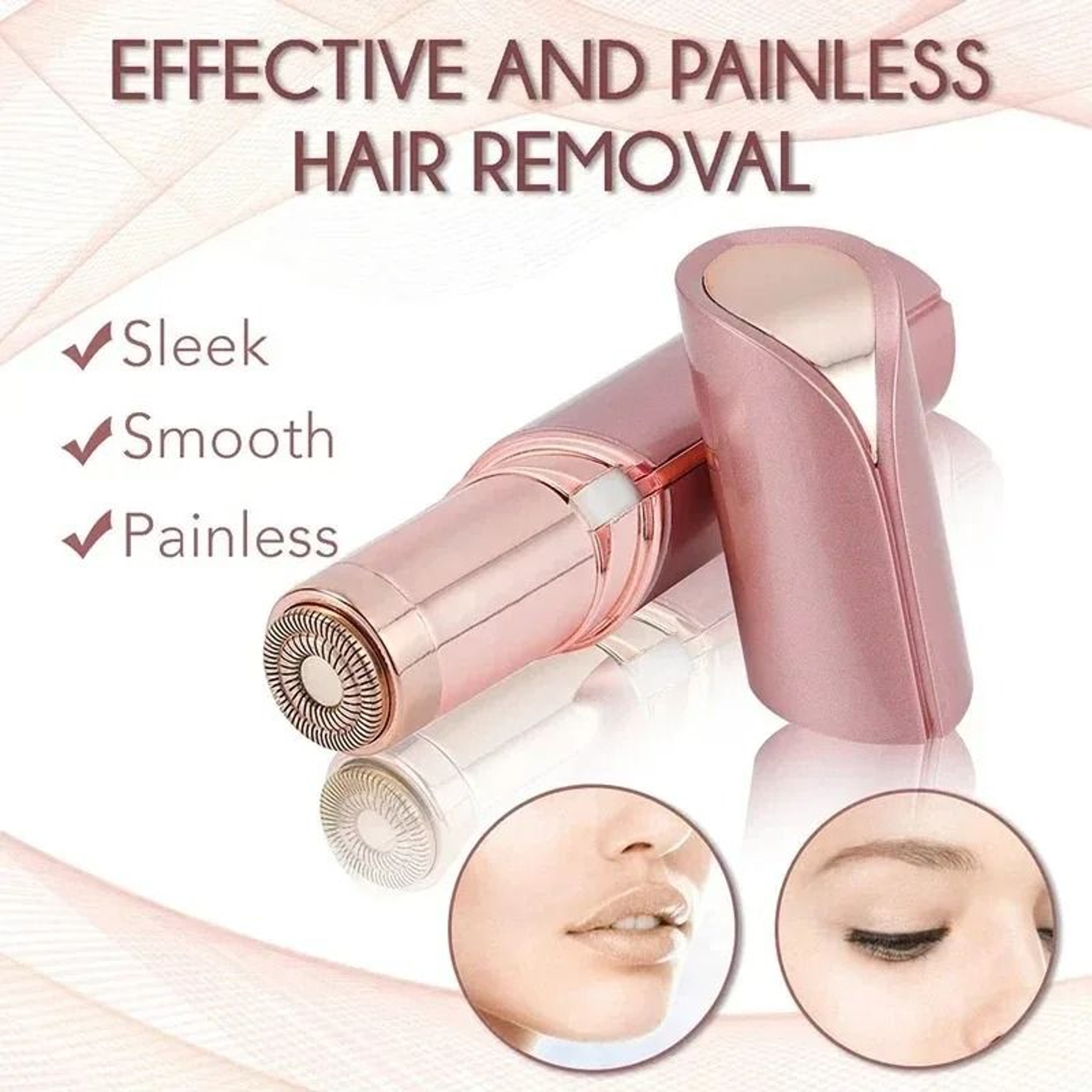 Mini Portable Electric Facial Hair Remover And Precision Epilator For Lip Chin And Peach Fuzz 4