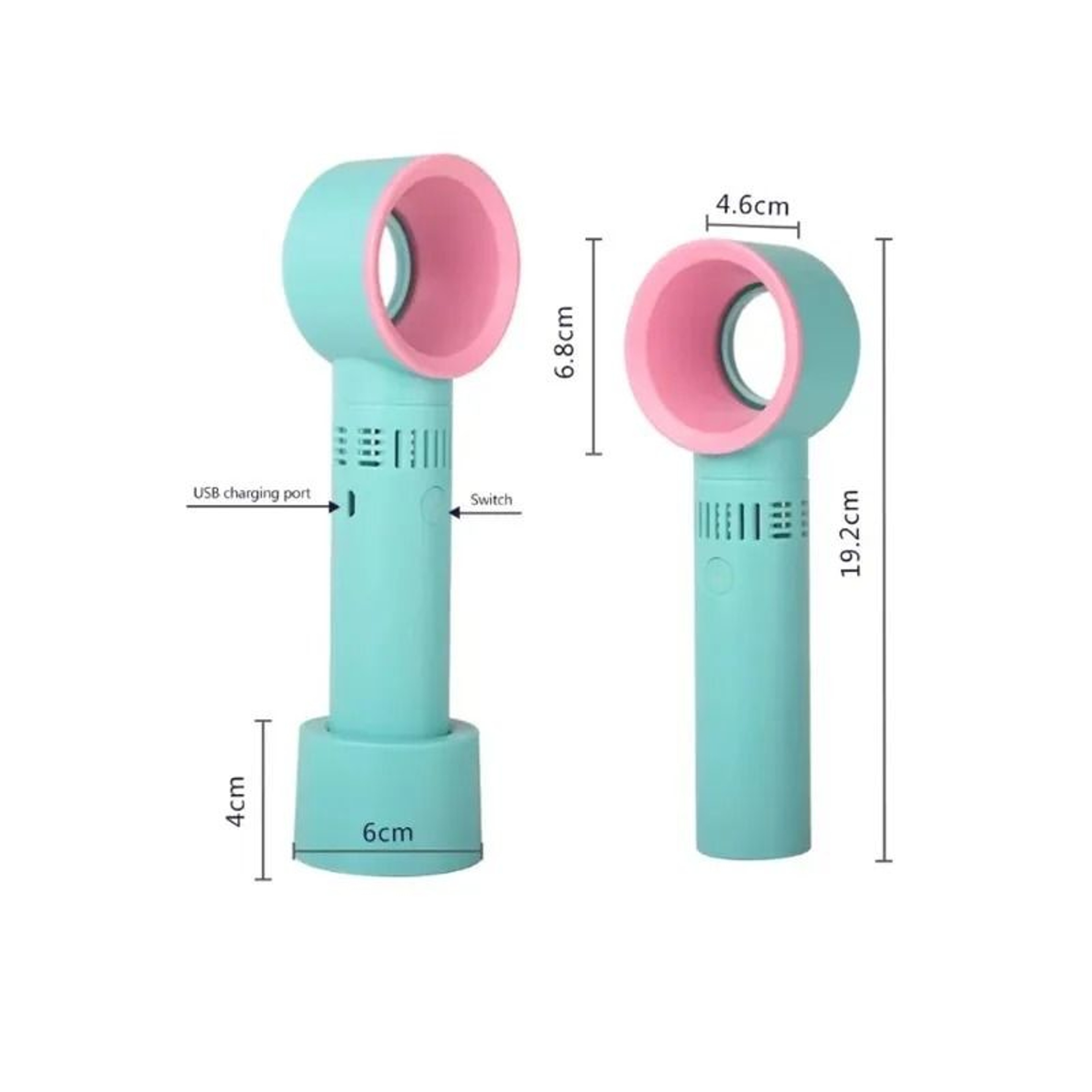 Portable USB Rechargeable Bladeless Eyelash Dryer And Mini Cooling Fan For Lash Extensions 5
