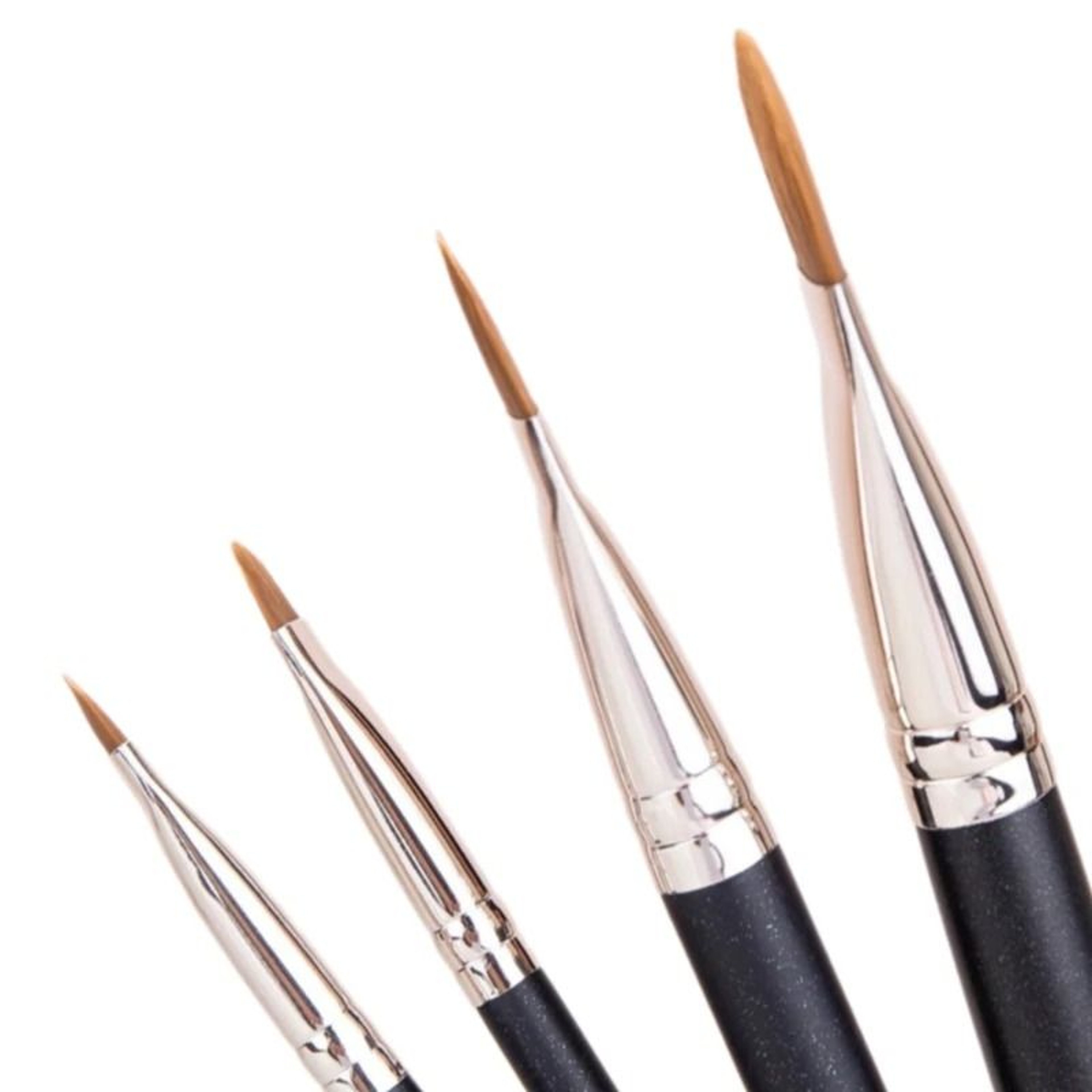 Ultra Thin Flat Foundation And Concealer Brushes In 4 Precision Sizes For Liquid And Cream Makeup 4