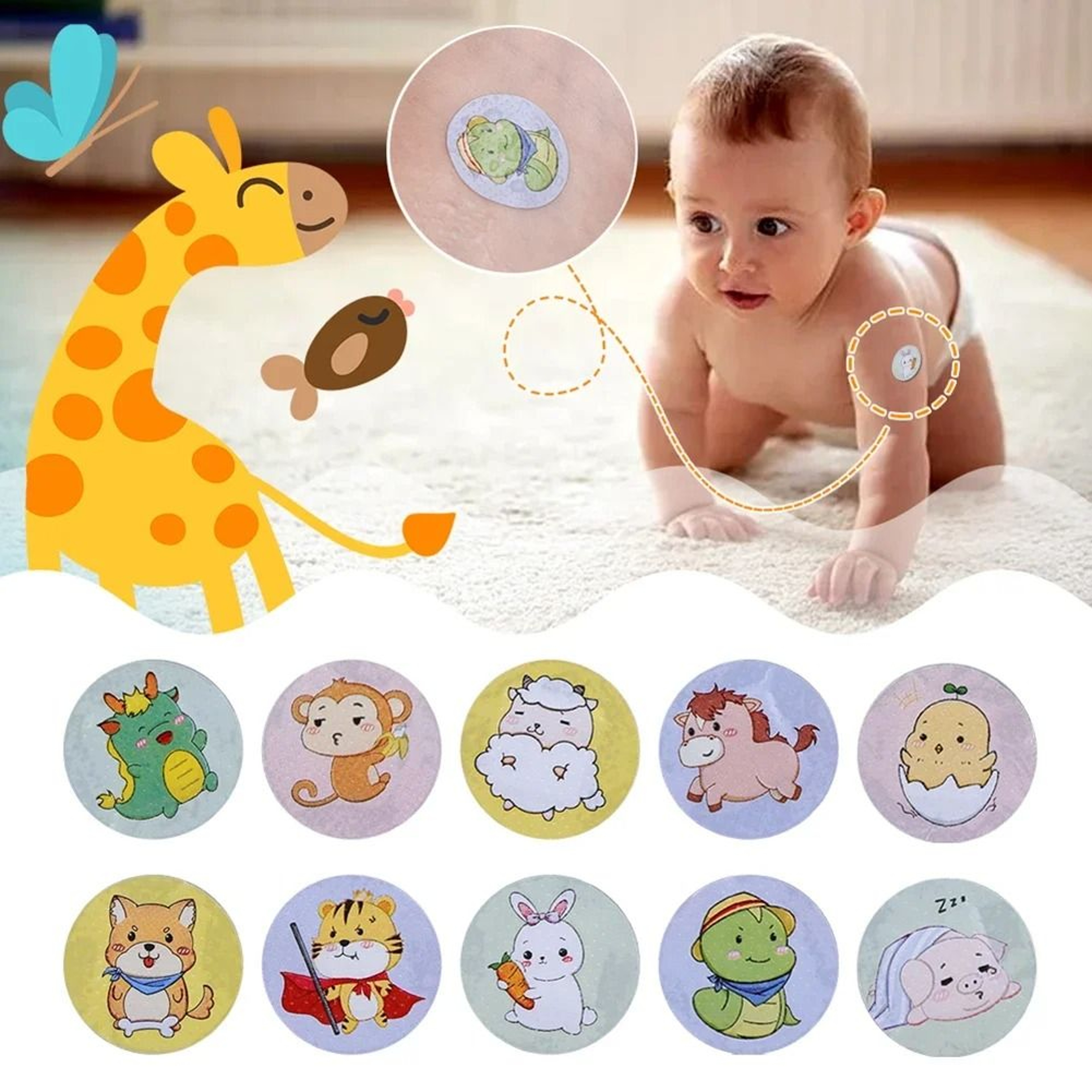 100 Piece Set Mini Round Spot Bandages In Skin Color For Breathable Waterproof First Aid Care 5