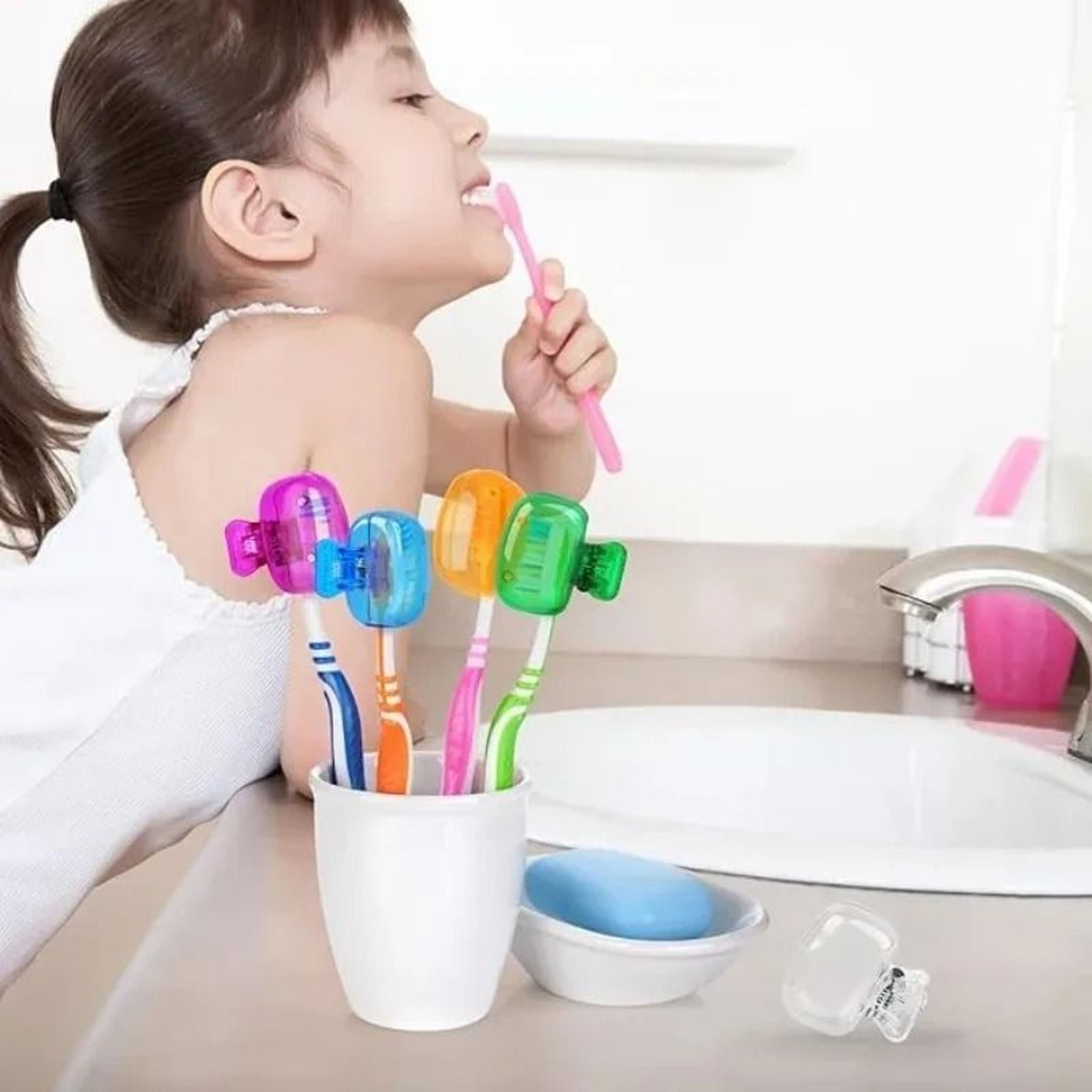 Travel Toothbrush Head Covers And Portable Protective Cap Cases For Household And Camping 4