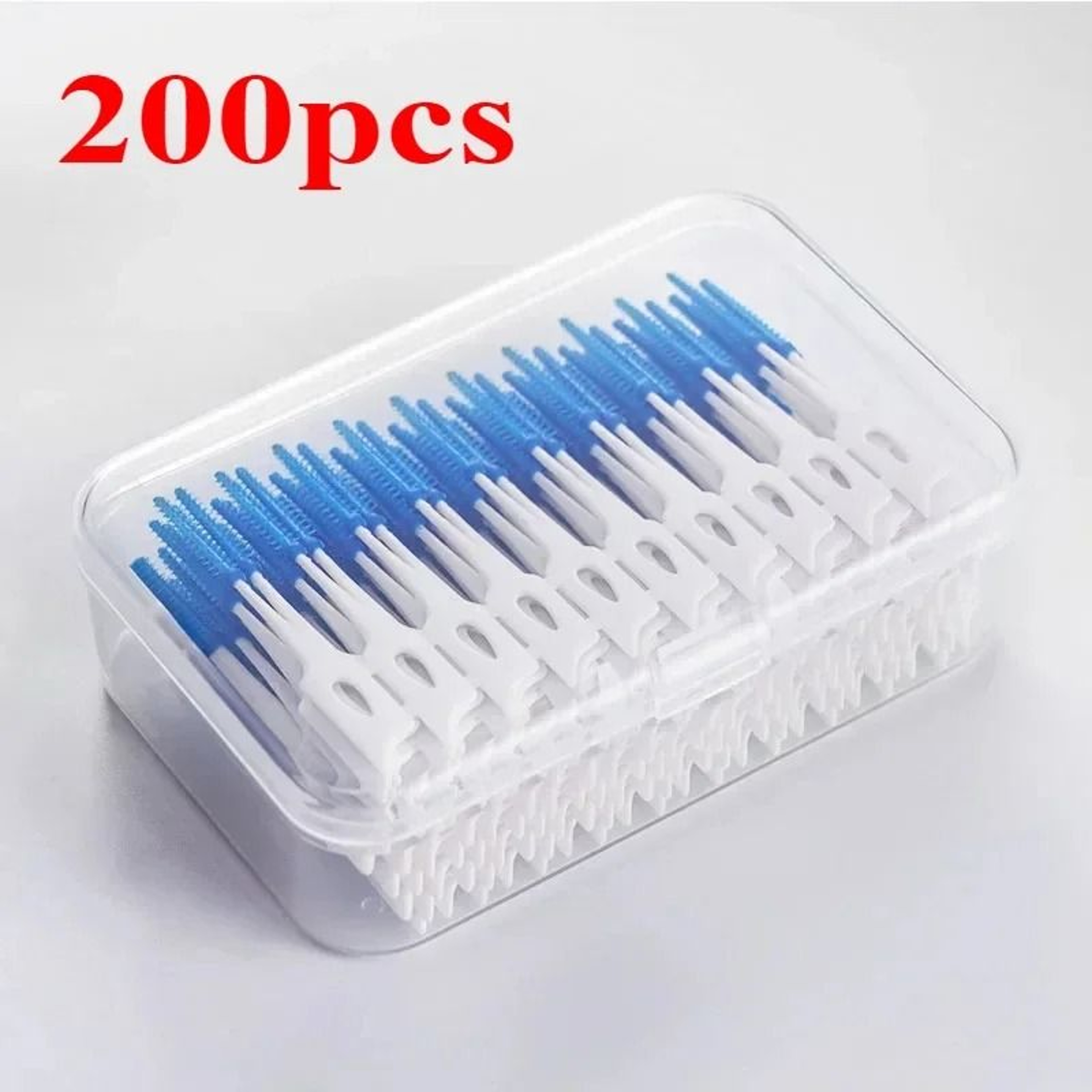 Interdental Silicone Floss Brushes And Soft Rubber Toothpicks Set For Oral Cleaning Care 12