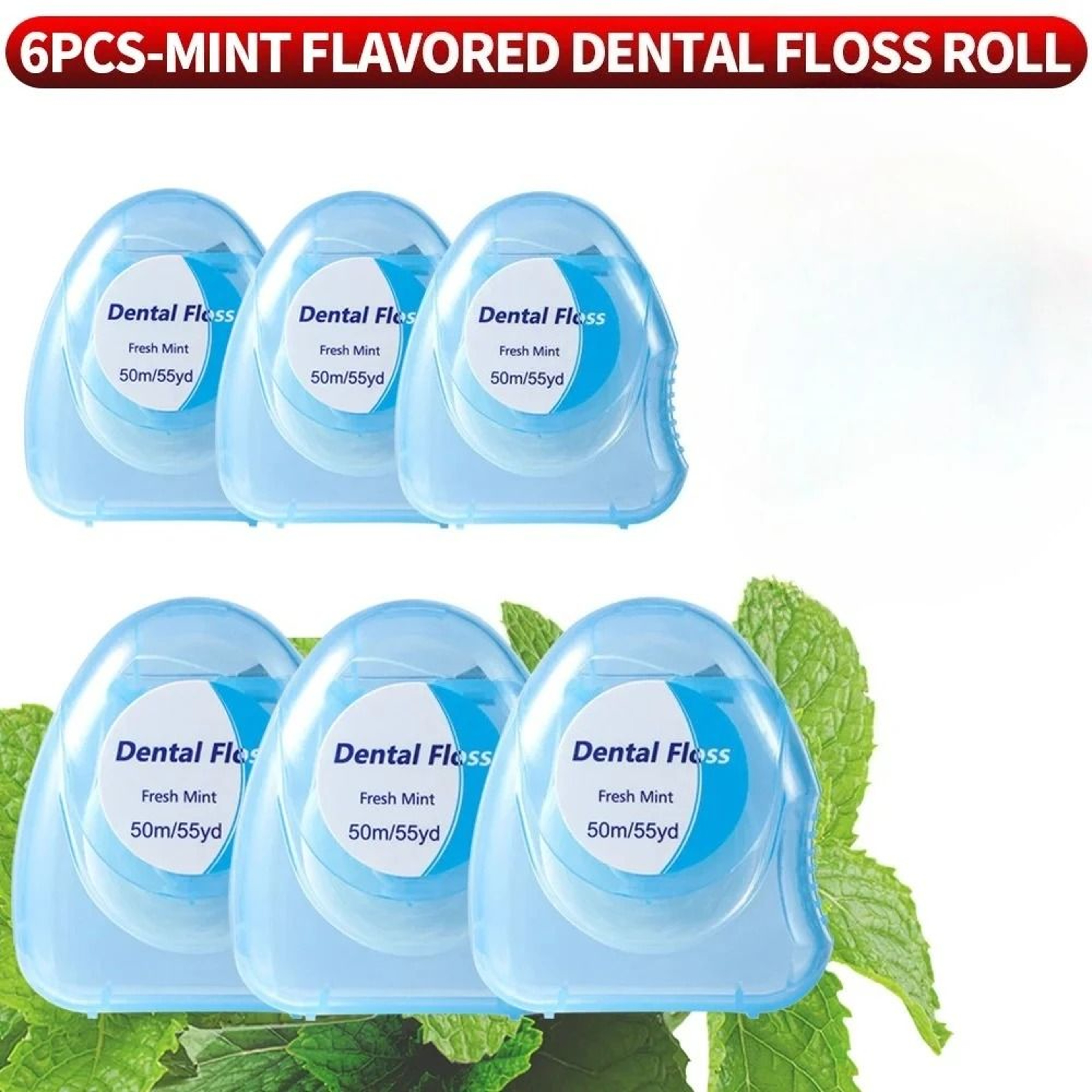 Mint Flavored Portable Dental Floss Box For Compact Interdental Teeth Cleaning 8