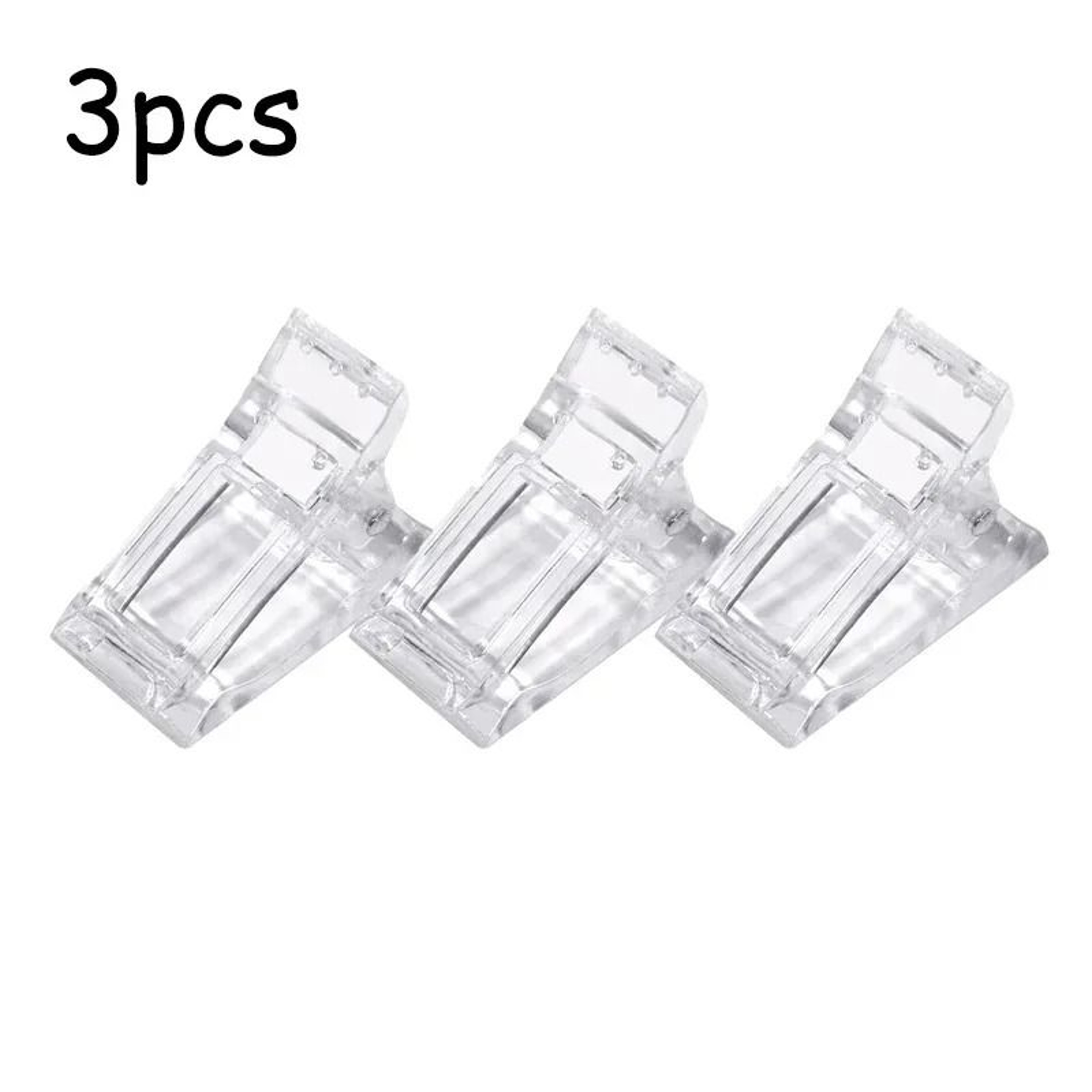 Transparent Acrylic Nail Extension Clips For Quick Building Poly Gel And UV Clamps Set 10