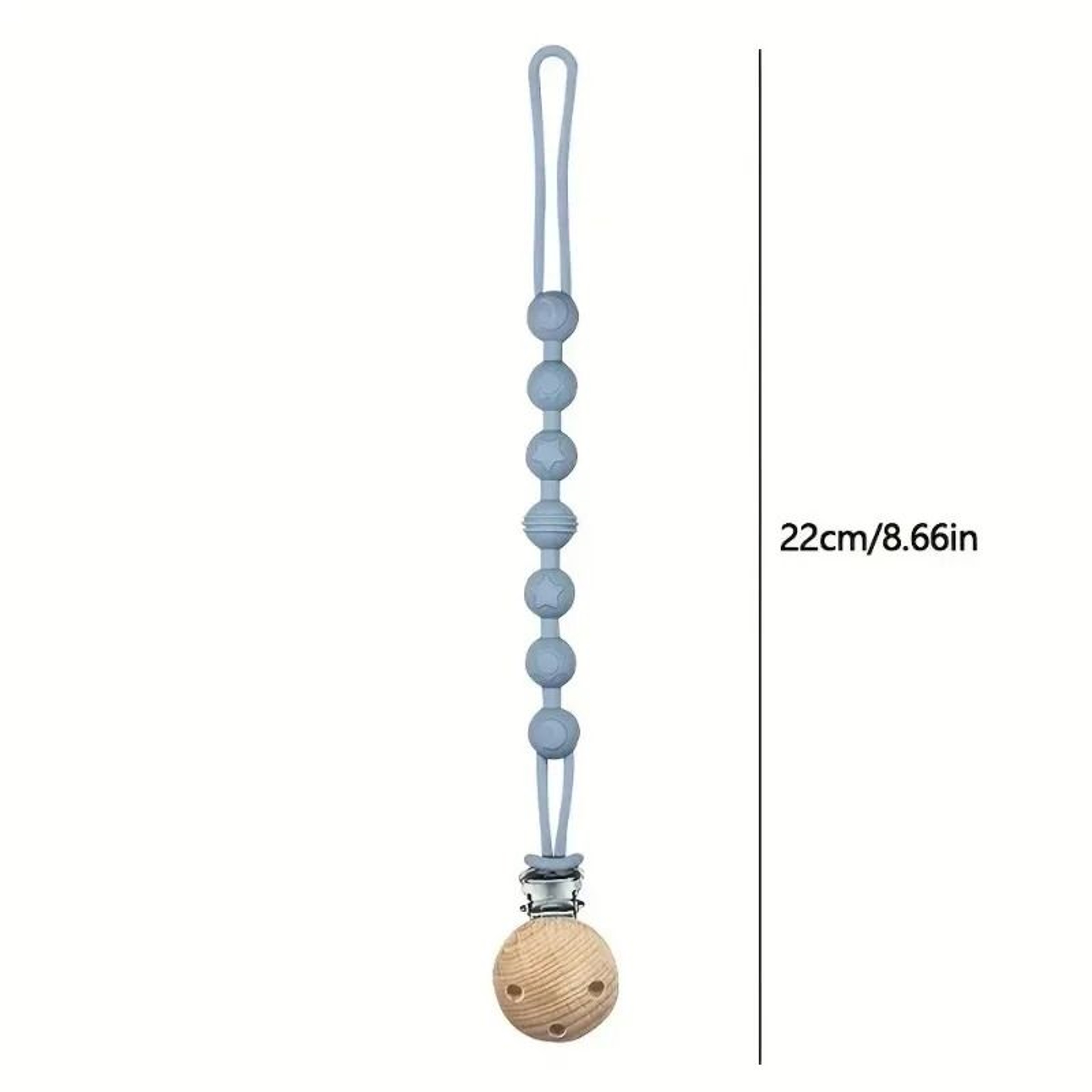 Integrated Silicone Baby Pacifier Clip And Teething Toy Holder Chain 2