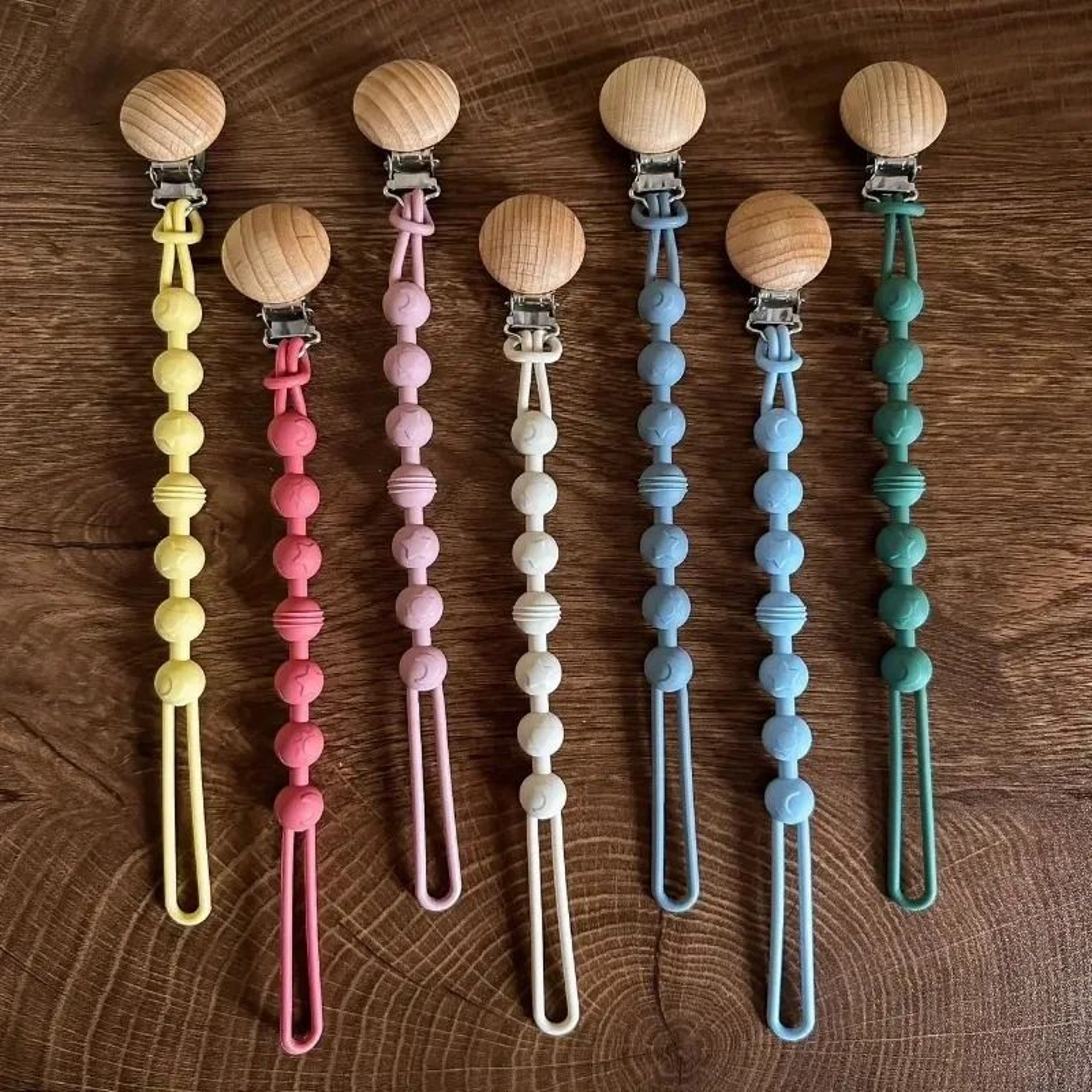 Integrated Silicone Baby Pacifier Clip And Teething Toy Holder Chain 0