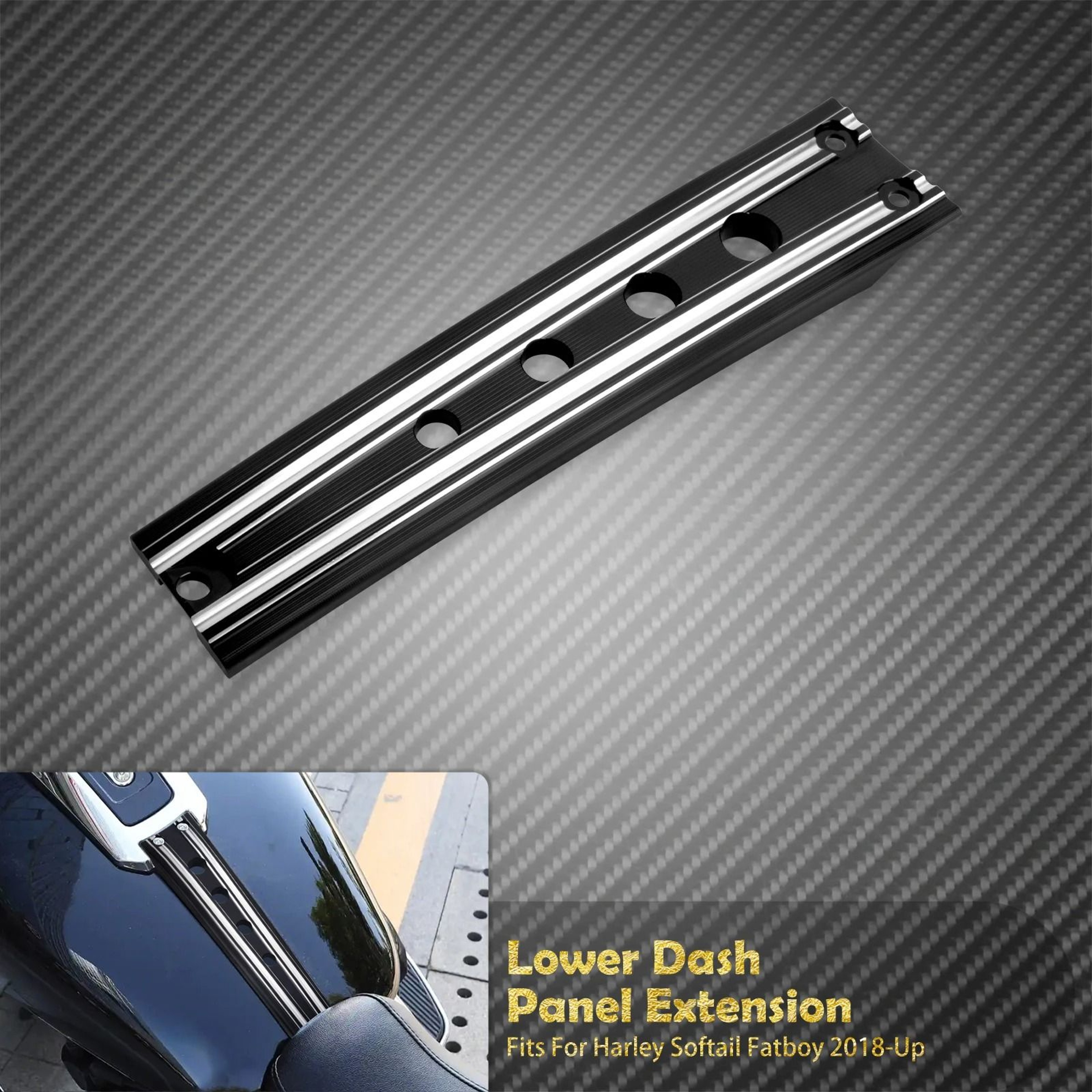 Motorcycle Lower Dash Panel Extension And Fuel Tank Decorative Trim For Harley Davidson Softail Mod 7