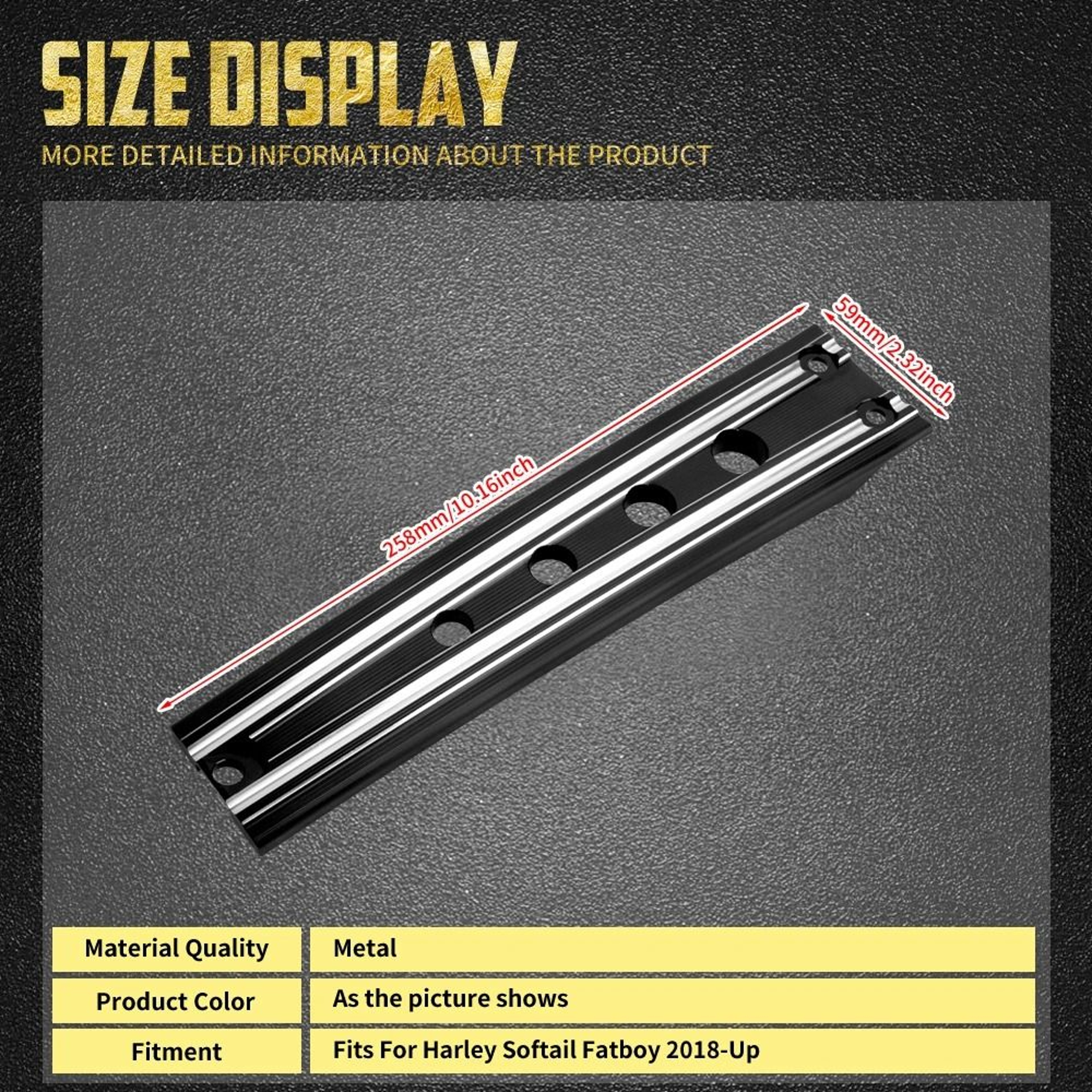 Motorcycle Lower Dash Panel Extension and Fuel Tank Decorative Trim for Harley Davidson Softail Models – view 9