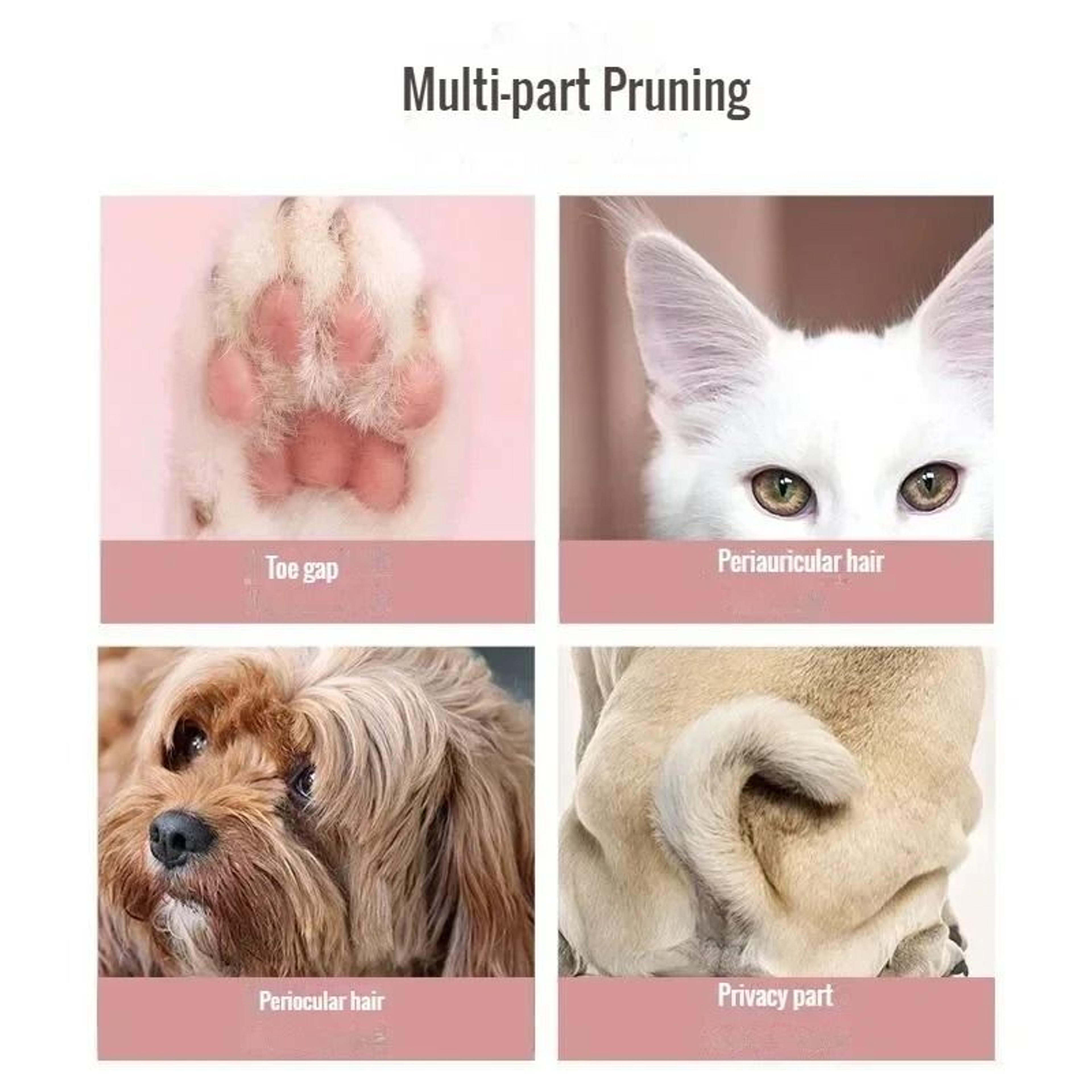 Electric Low Noise Pet Foot Hair Trimmer And Paw Detail Grooming Clipper 4