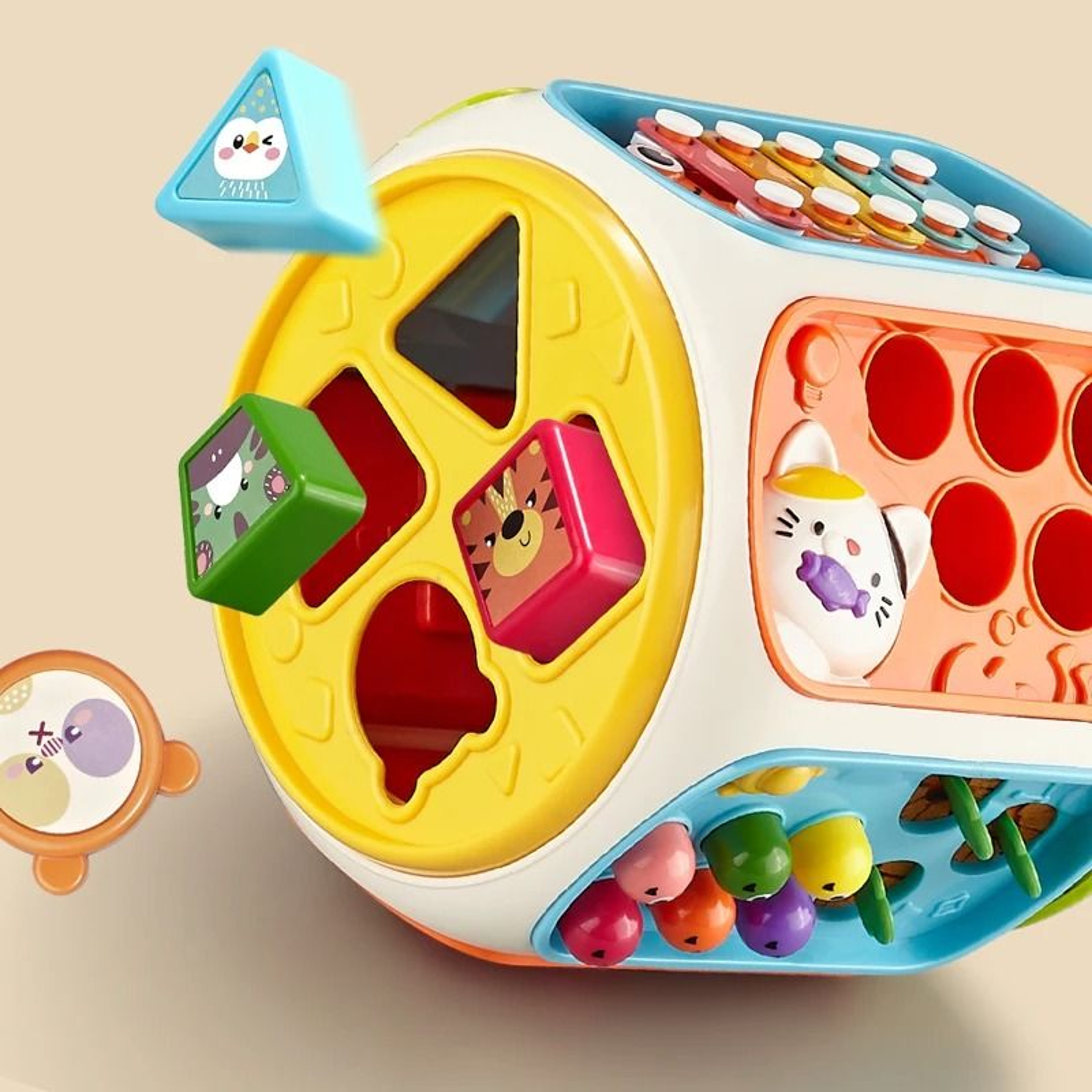 Baby Cell Phone Toy With Music Sound Light And Early Educational Development Features 3