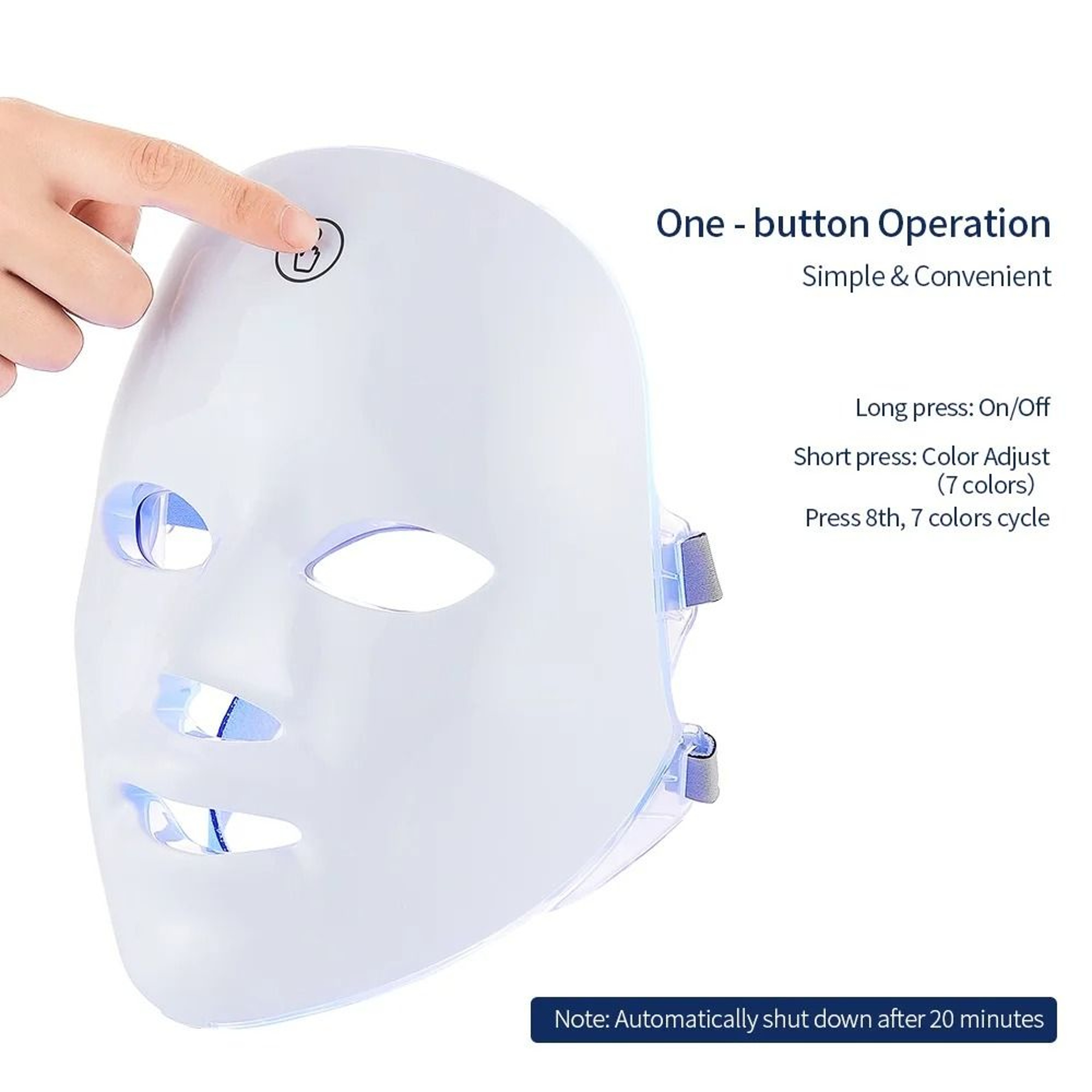 Halloween Horror Skull LED Cold Light Luminous Cosplay Mask – view 2