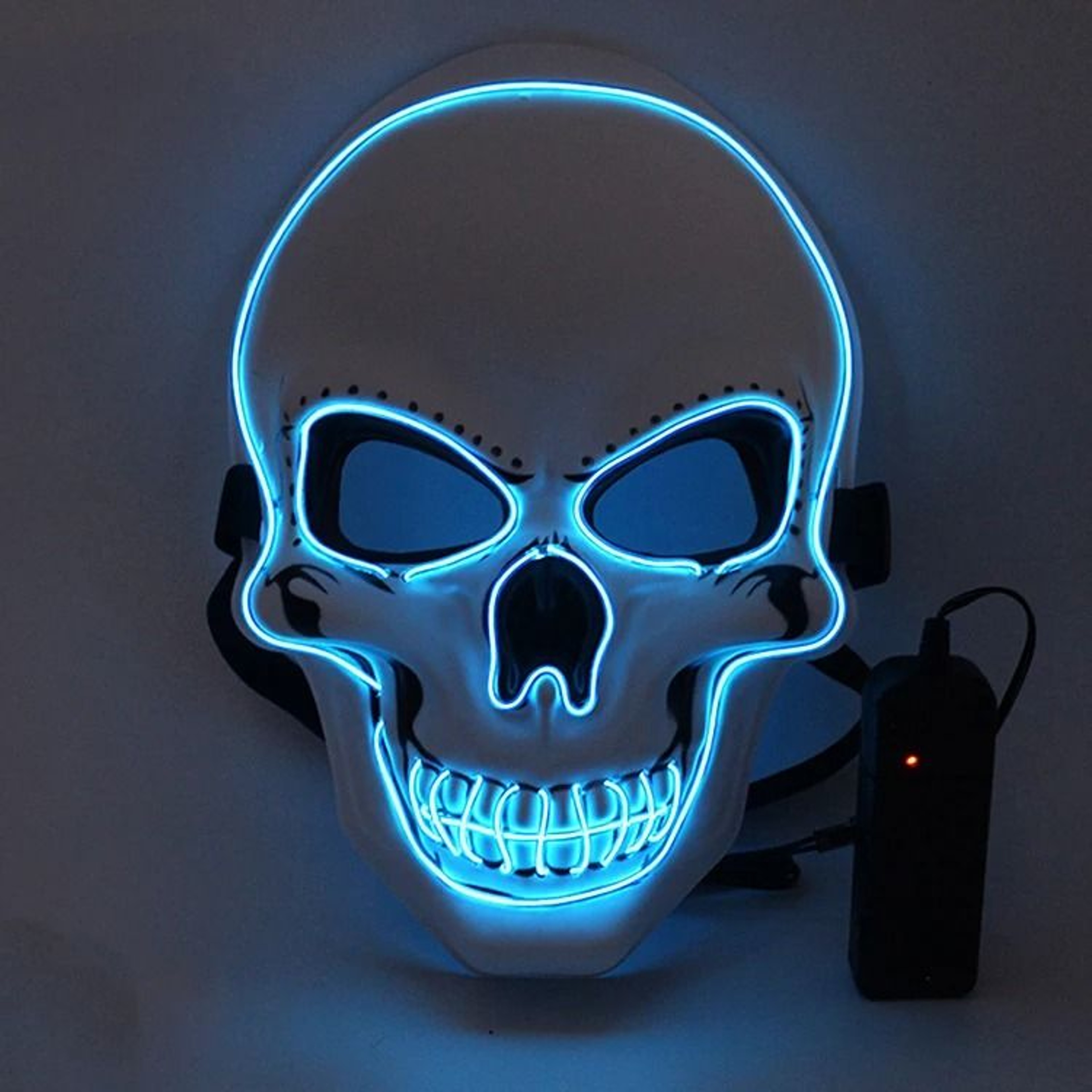 Halloween Horror Skull LED Cold Light Luminous Cosplay Mask 8