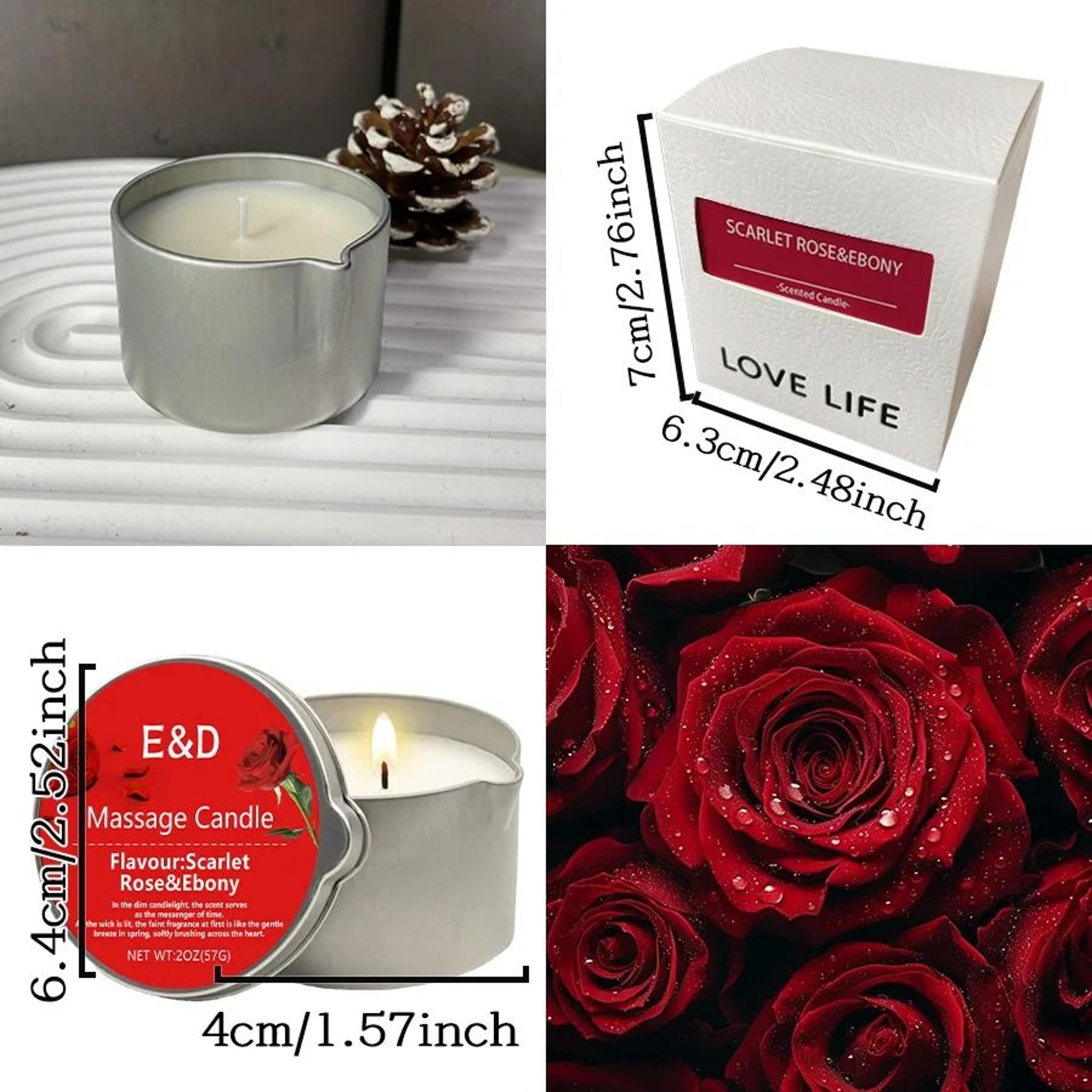 Biscuit Cookie Scented Candles Gift Box Creative Modeling Wax Holiday Decor – view 2
