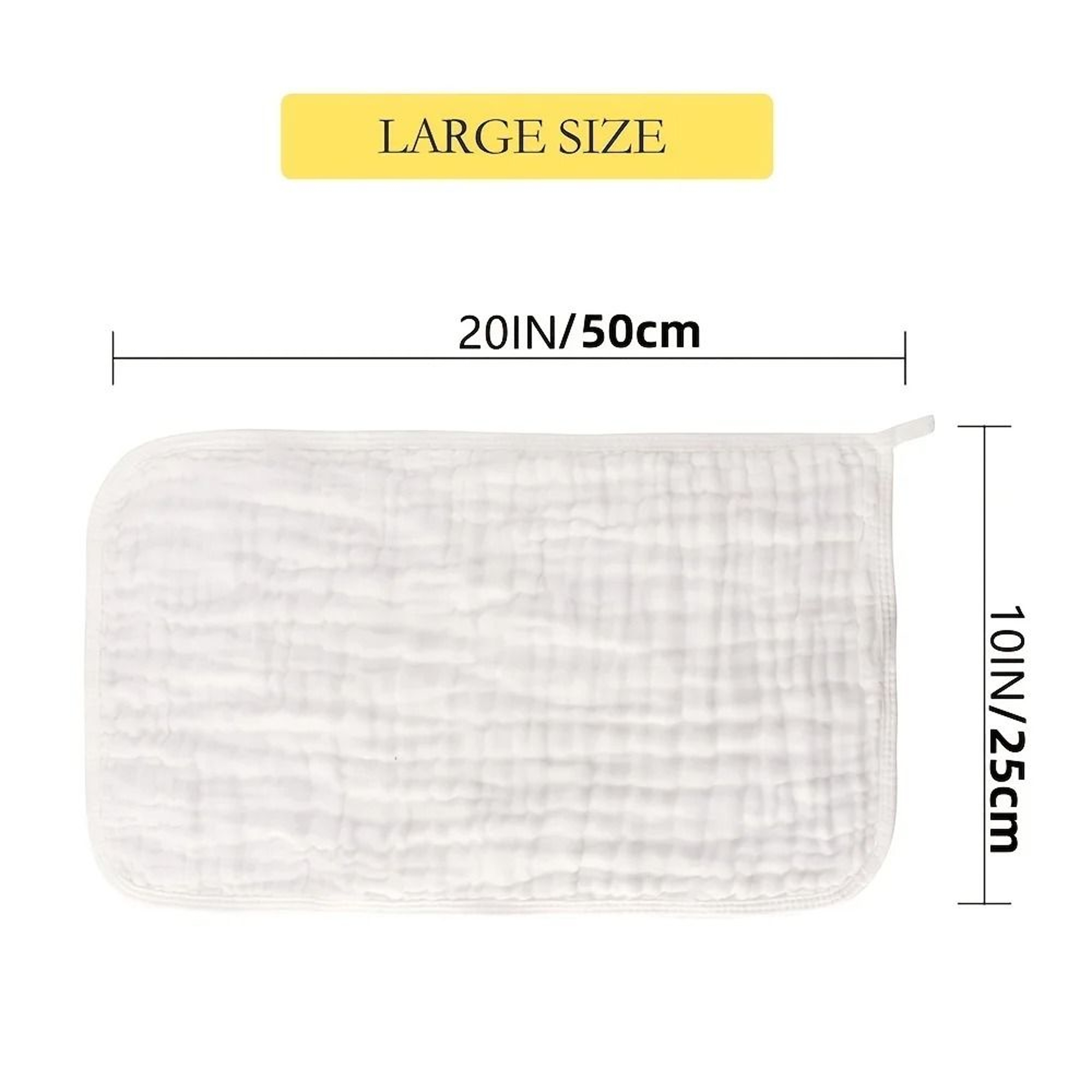Large Muslin Burp Cloths Extra Absorbent Soft Newborn Milk Spit Up Rags 1