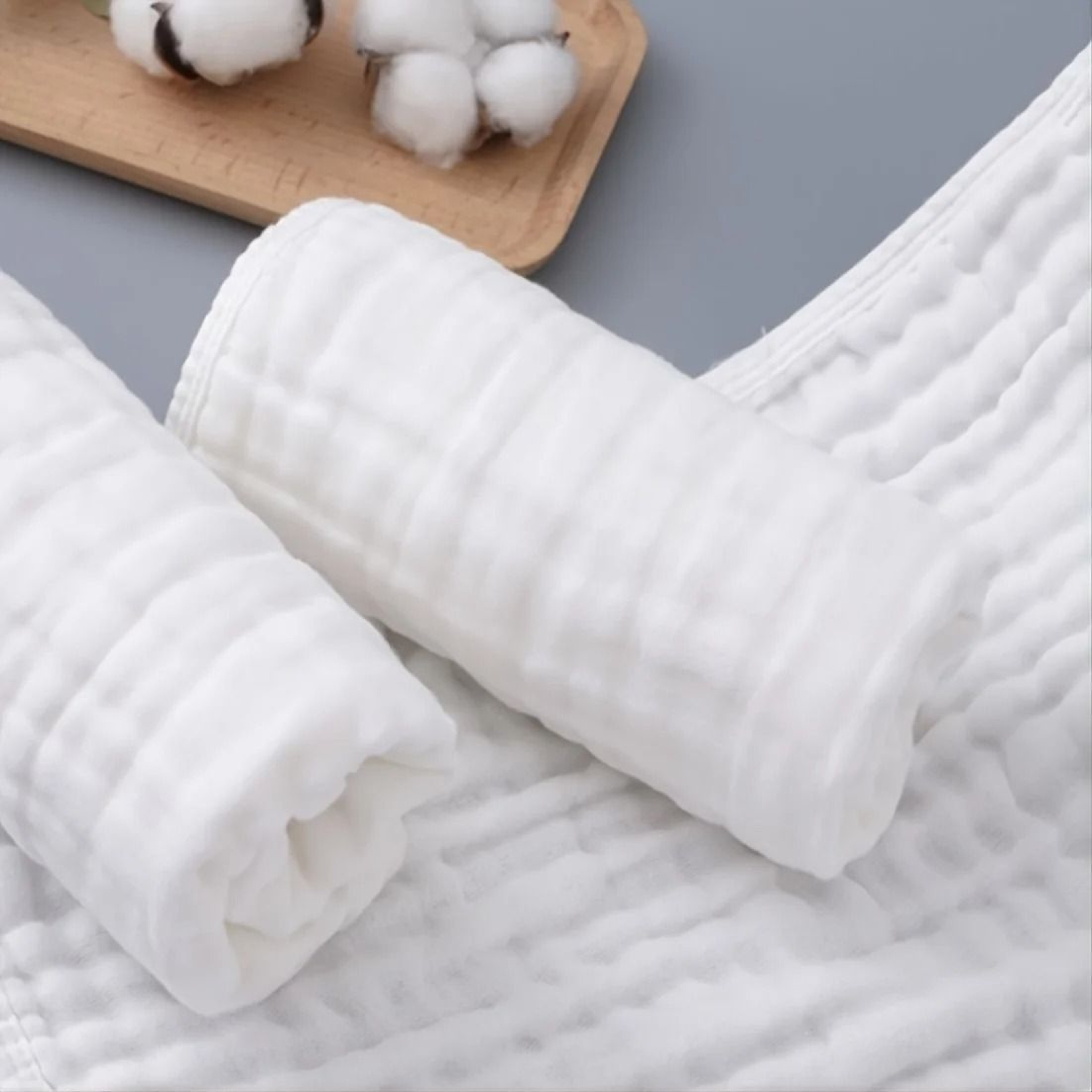Large Muslin Burp Cloths Extra Absorbent Soft Newborn Milk Spit Up Rags 5