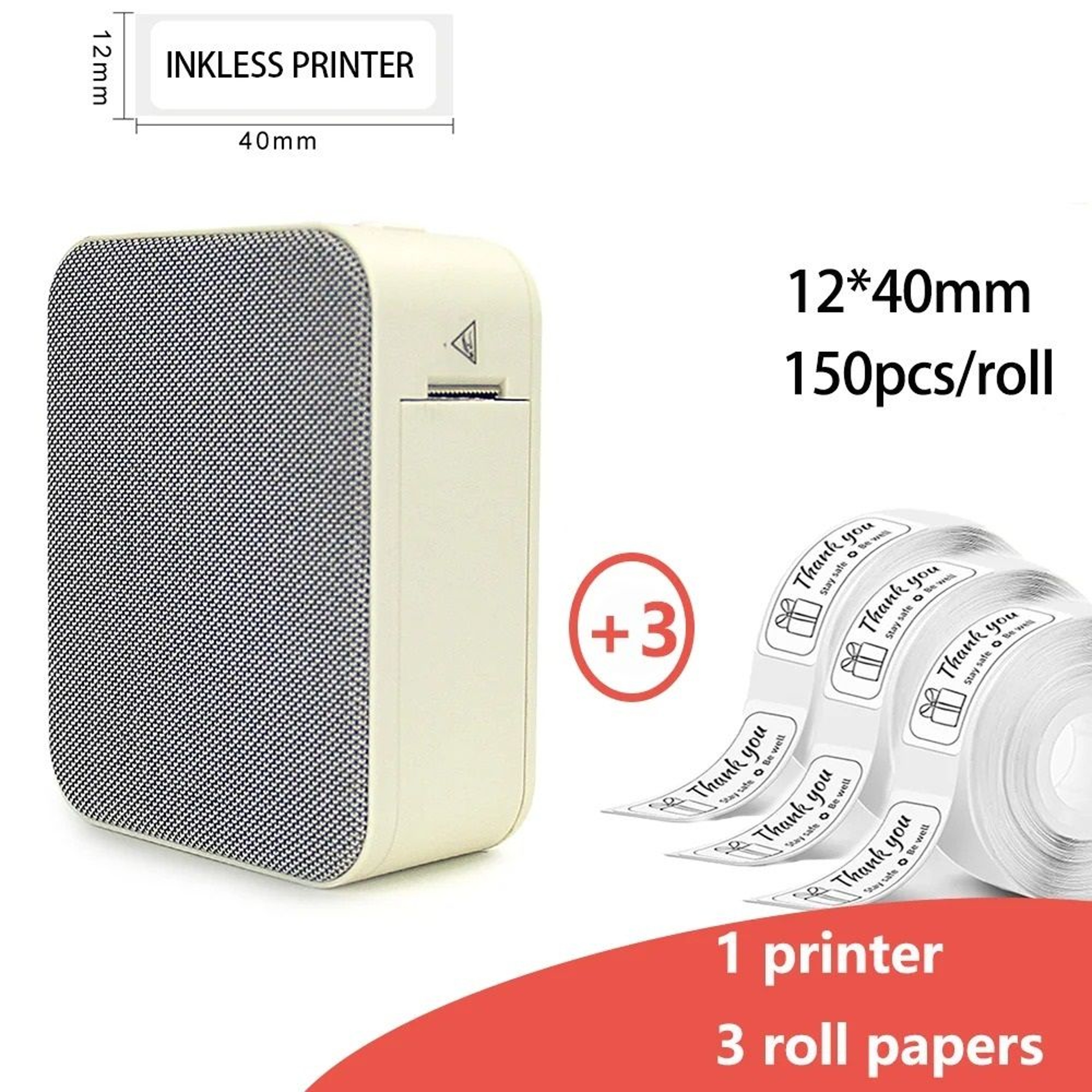 Mini Bluetooth Thermal Label Printer Adhesive Sticker Maker 8