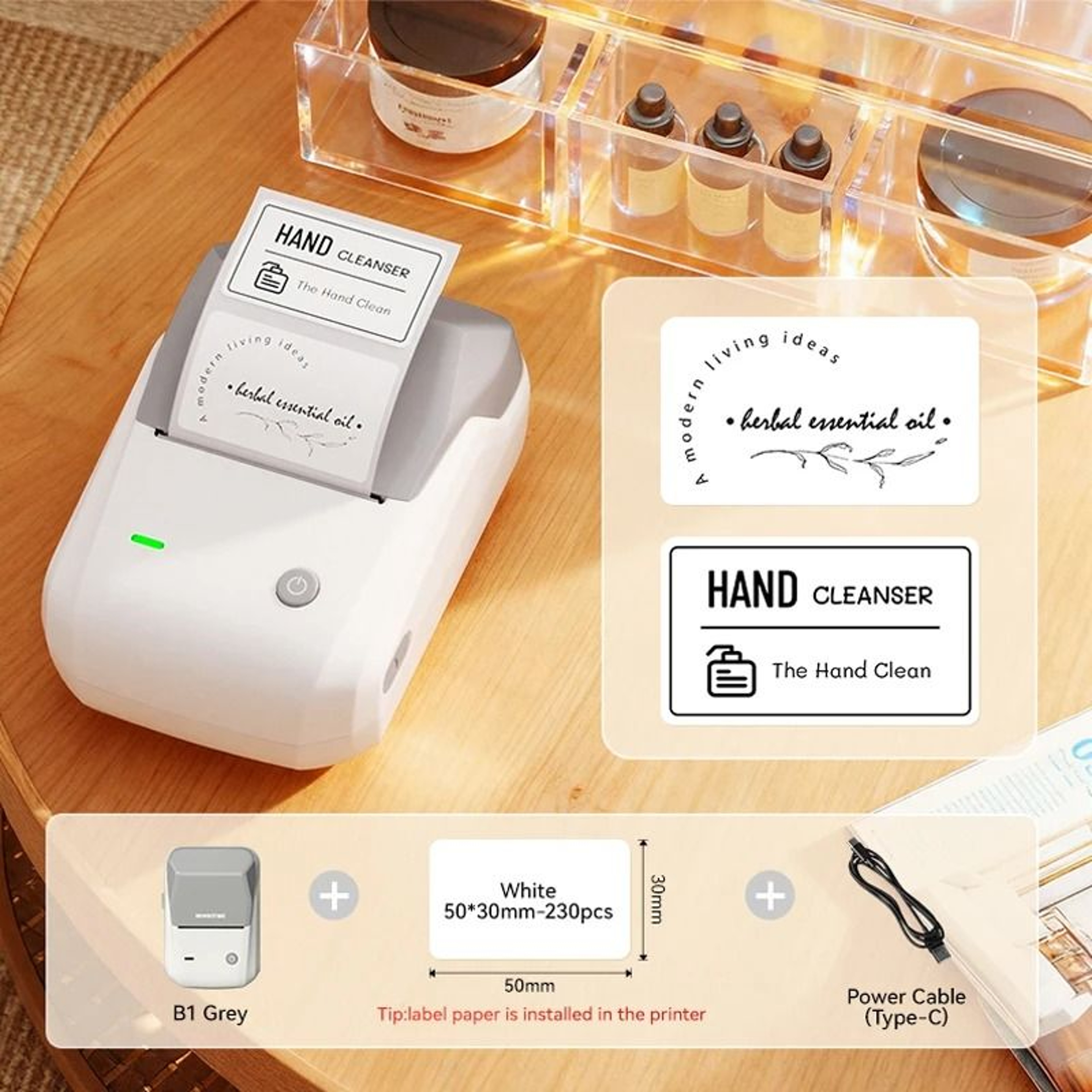 Wireless Portable Thermal Label Printer Bluetooth Barcode And Price Sticker Maker 8
