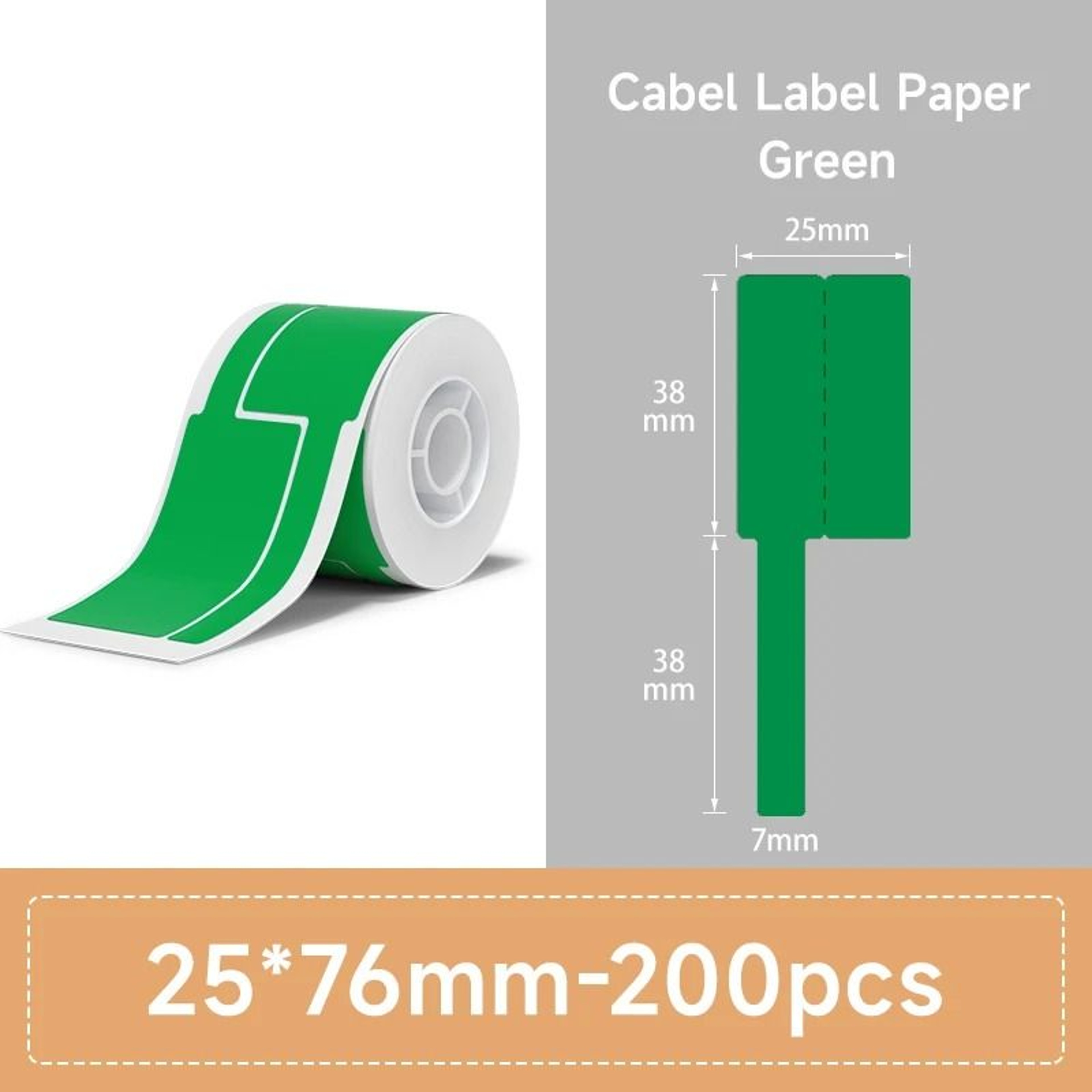 Color SelfAdhesive Network  Security Cable Thermal Label Sticker Tape 15