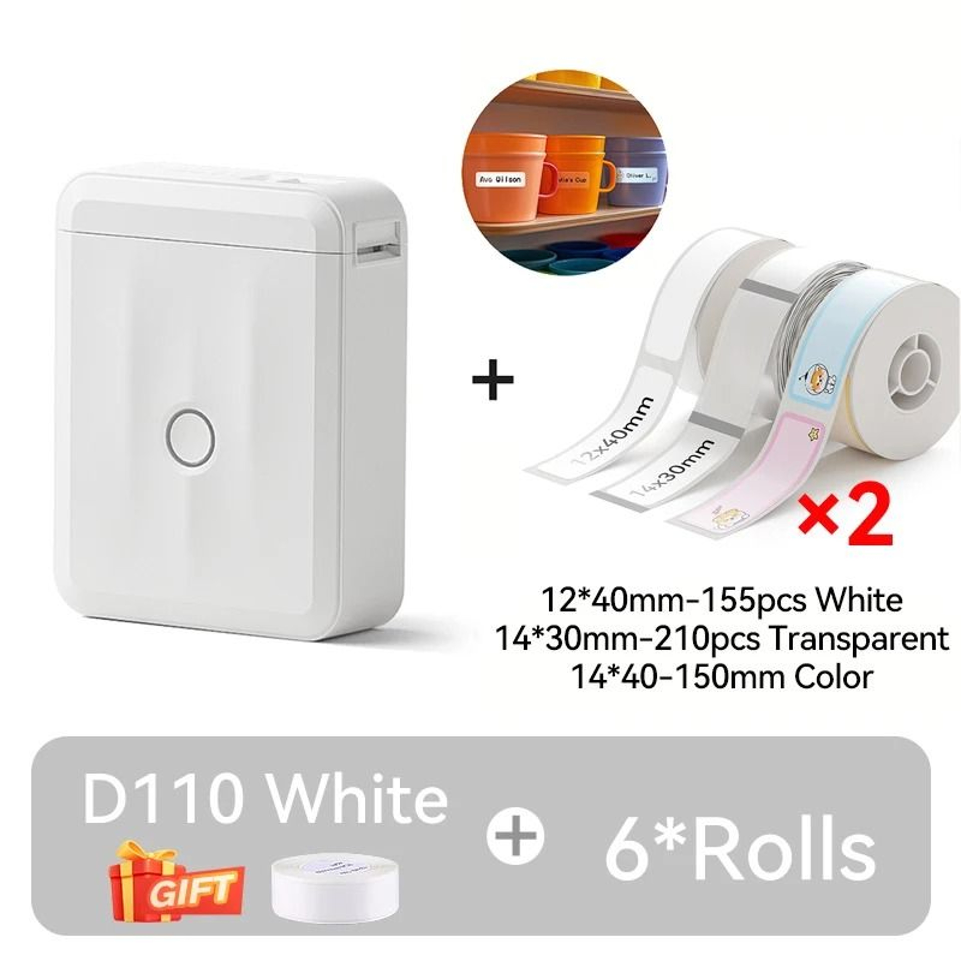 Mini Portable Thermal Printer Bluetooth Pocket Sticker Label Maker 10