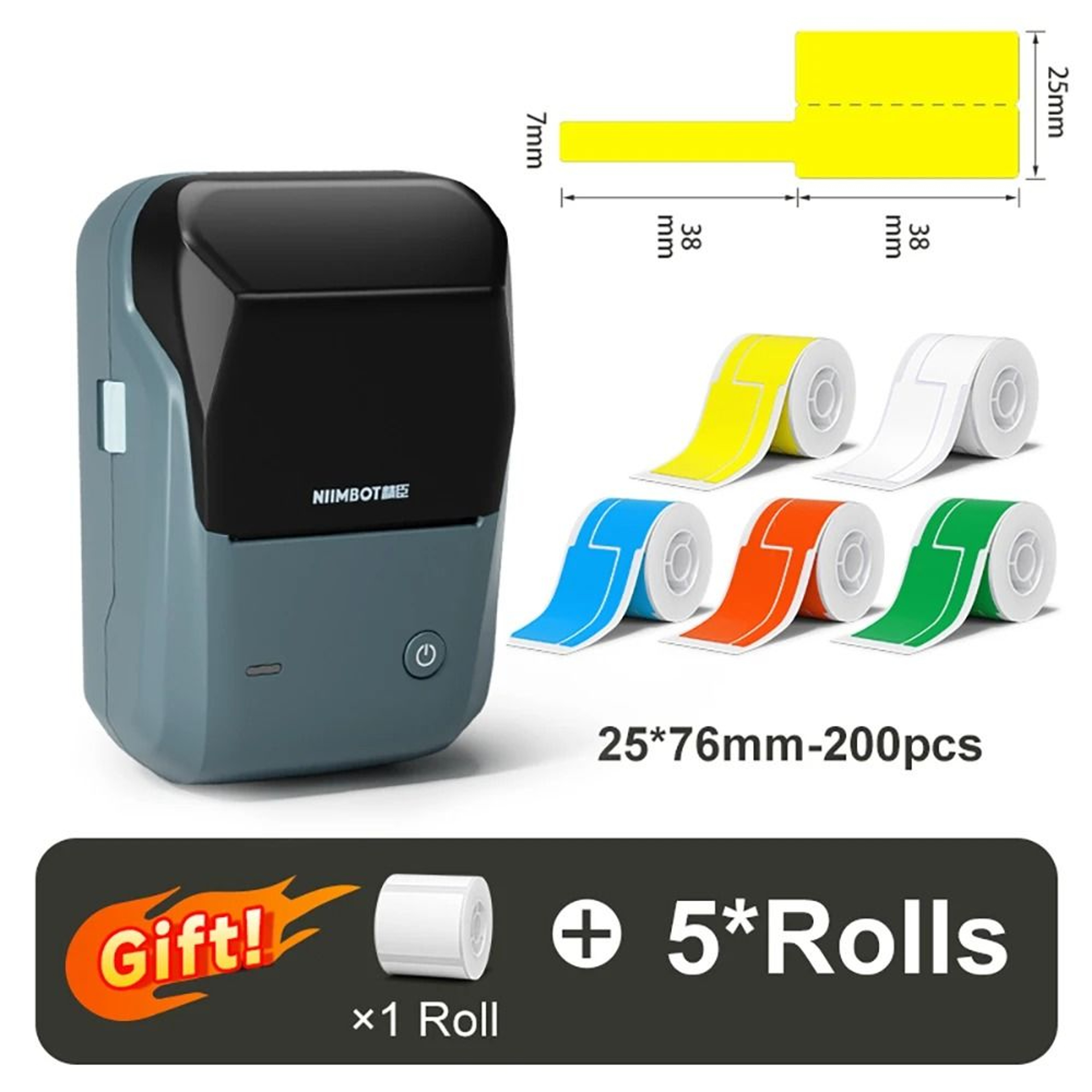 Mini Thermal Printer Portable Wireless Cable Label Machine 13