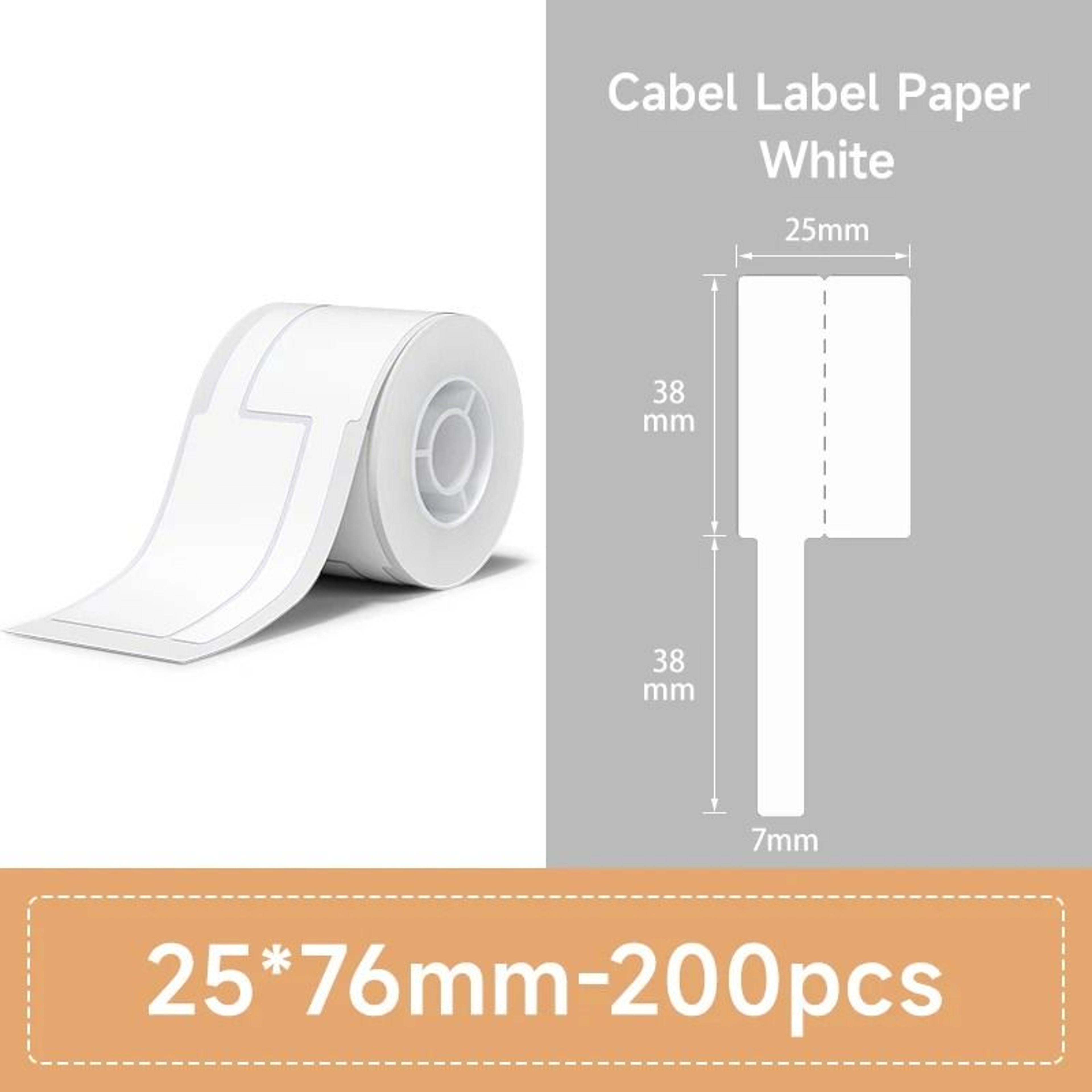 6Roll Bulk Pack Waterproof  OilProof Thermal Label Sticker Tape 8