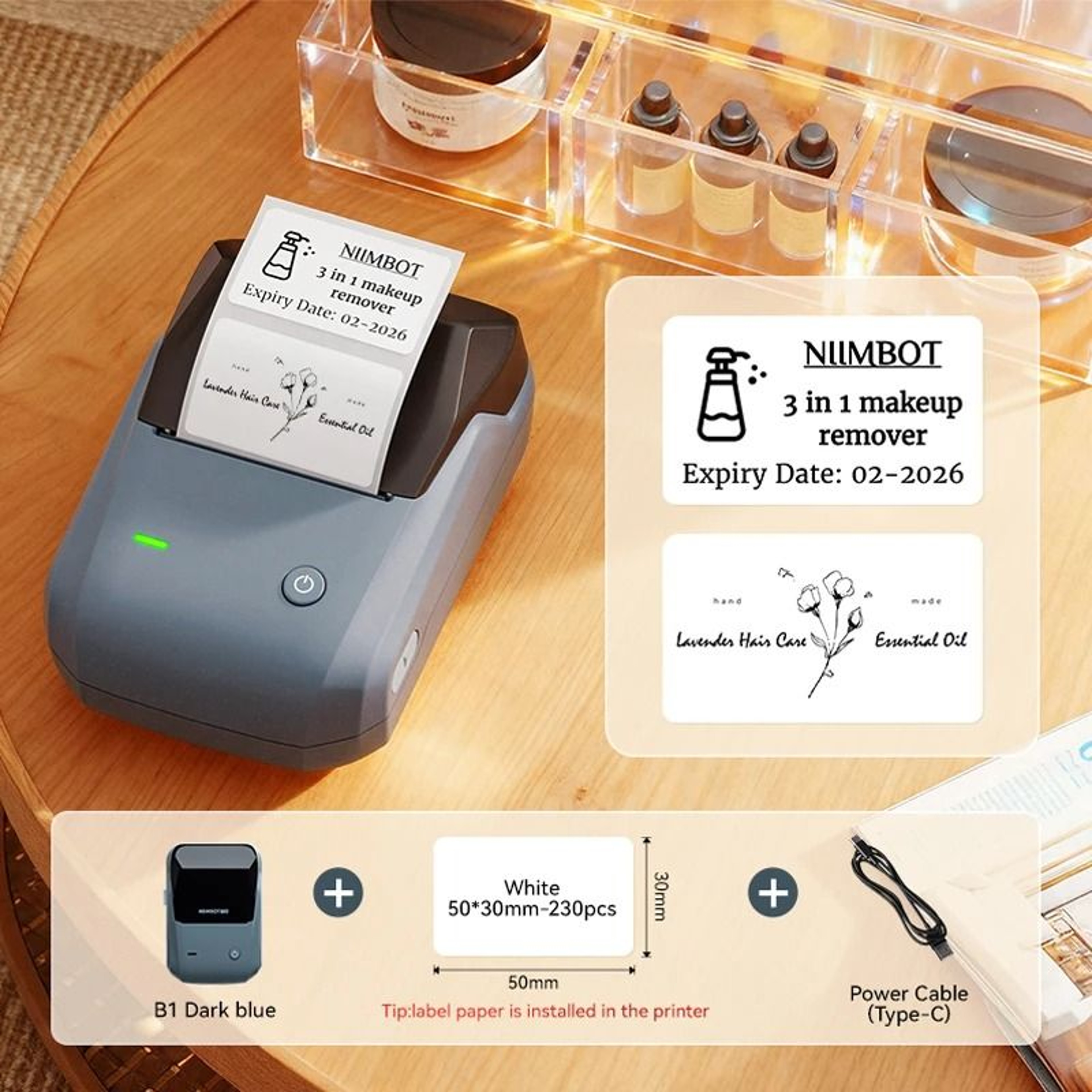 Bluetooth Pocket Thermal Label Maker For Food Stickers  Business Barcodes 7