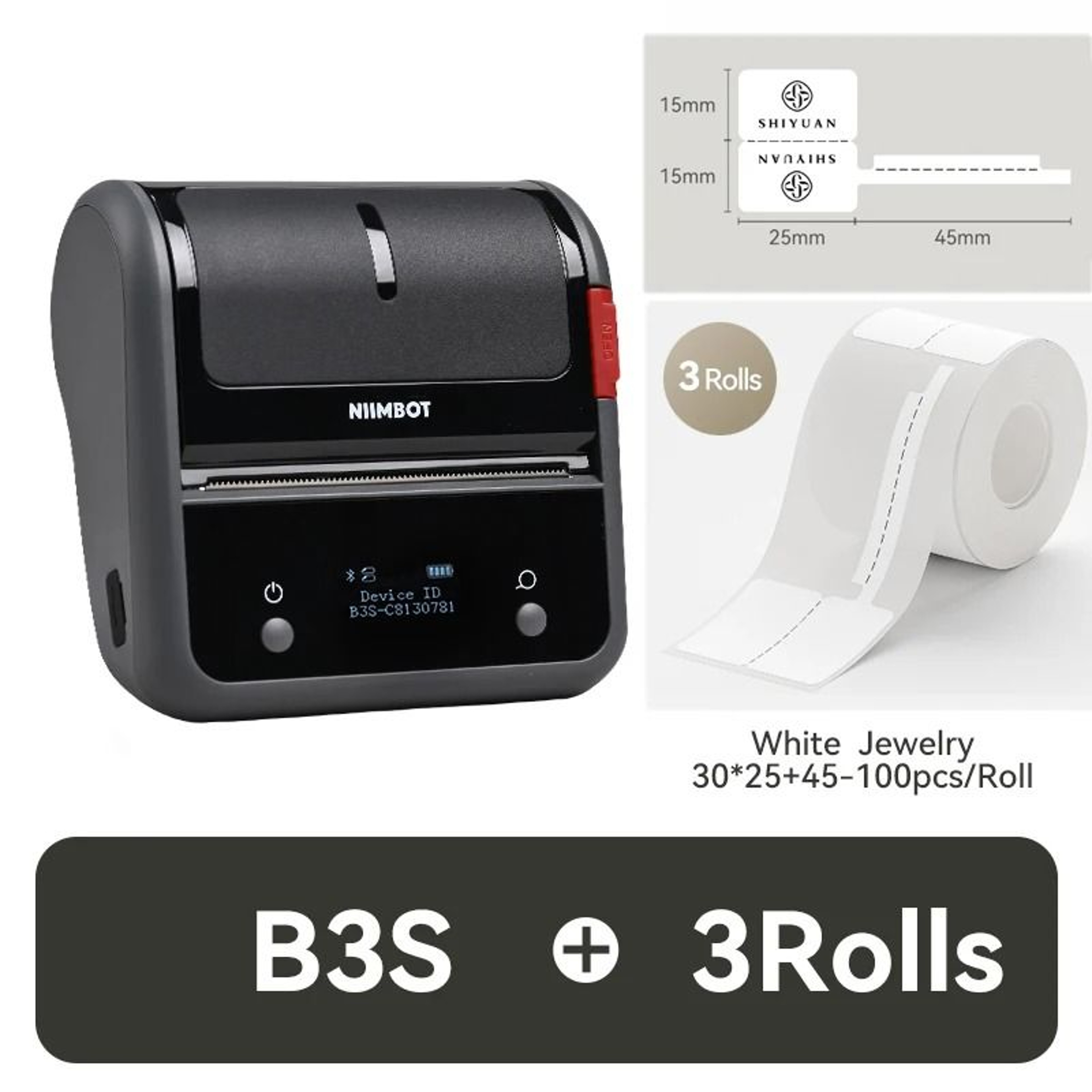 Commercial Portable Wireless Thermal Label Printer For Jewelry  Clothing 13