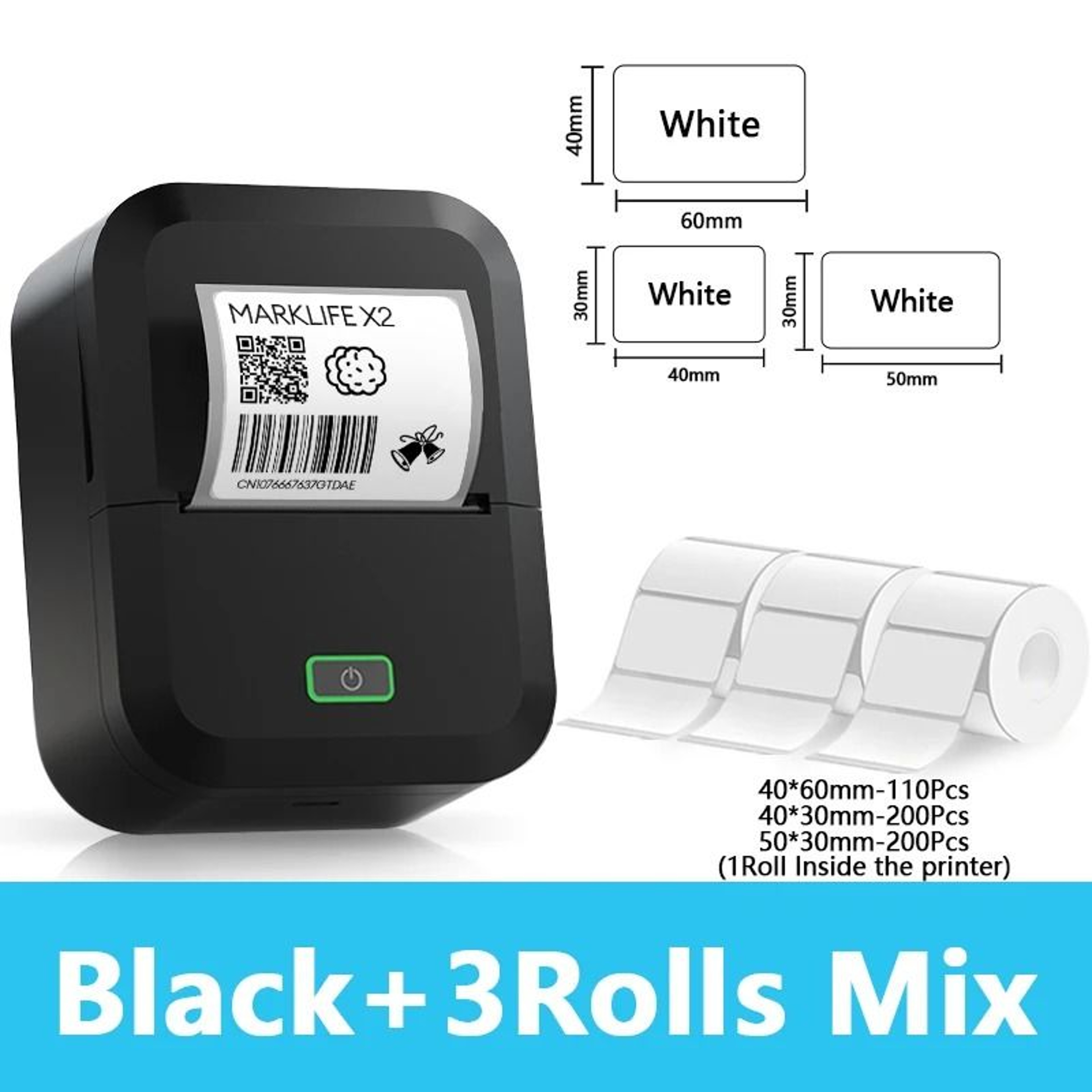 Mini Thermal Portable Wireless Bluetooth Label Printer 8