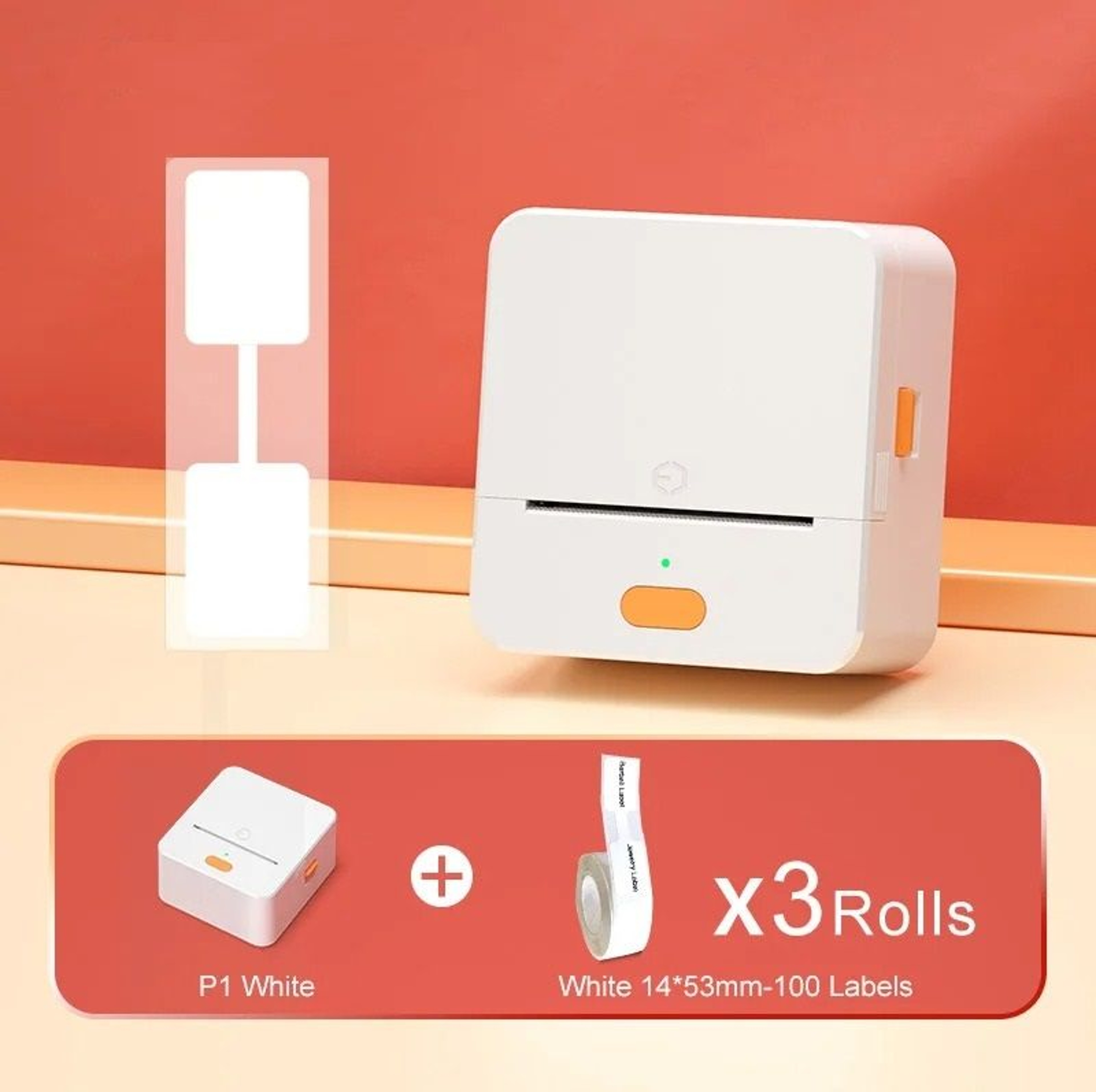 SelfAdhesive Waterproof Jewelry  Ring Label Sticker Roll Pack 8