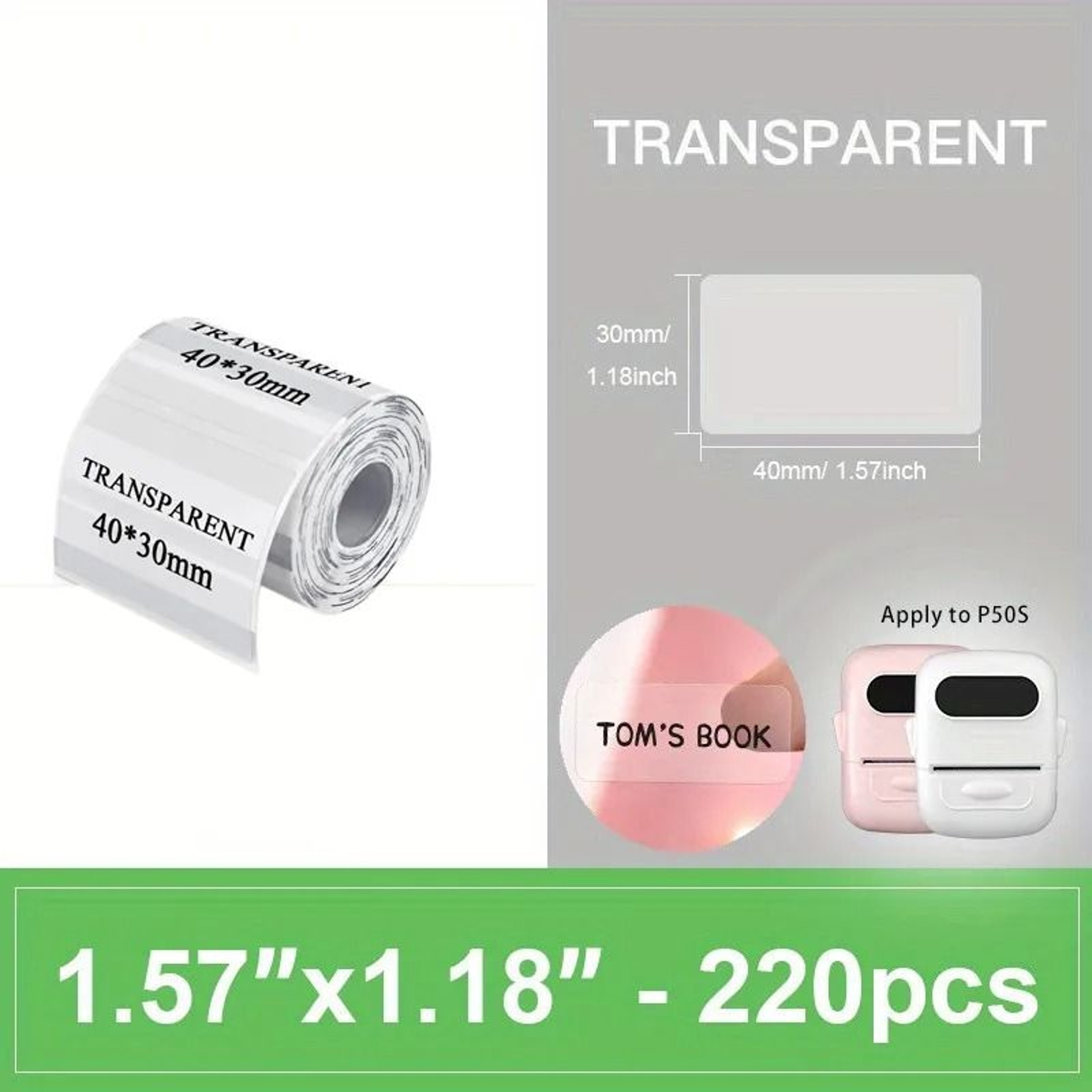 Portable Thermal Label Printer Wireless Bluetooth Inkless Pocket Label Maker 11