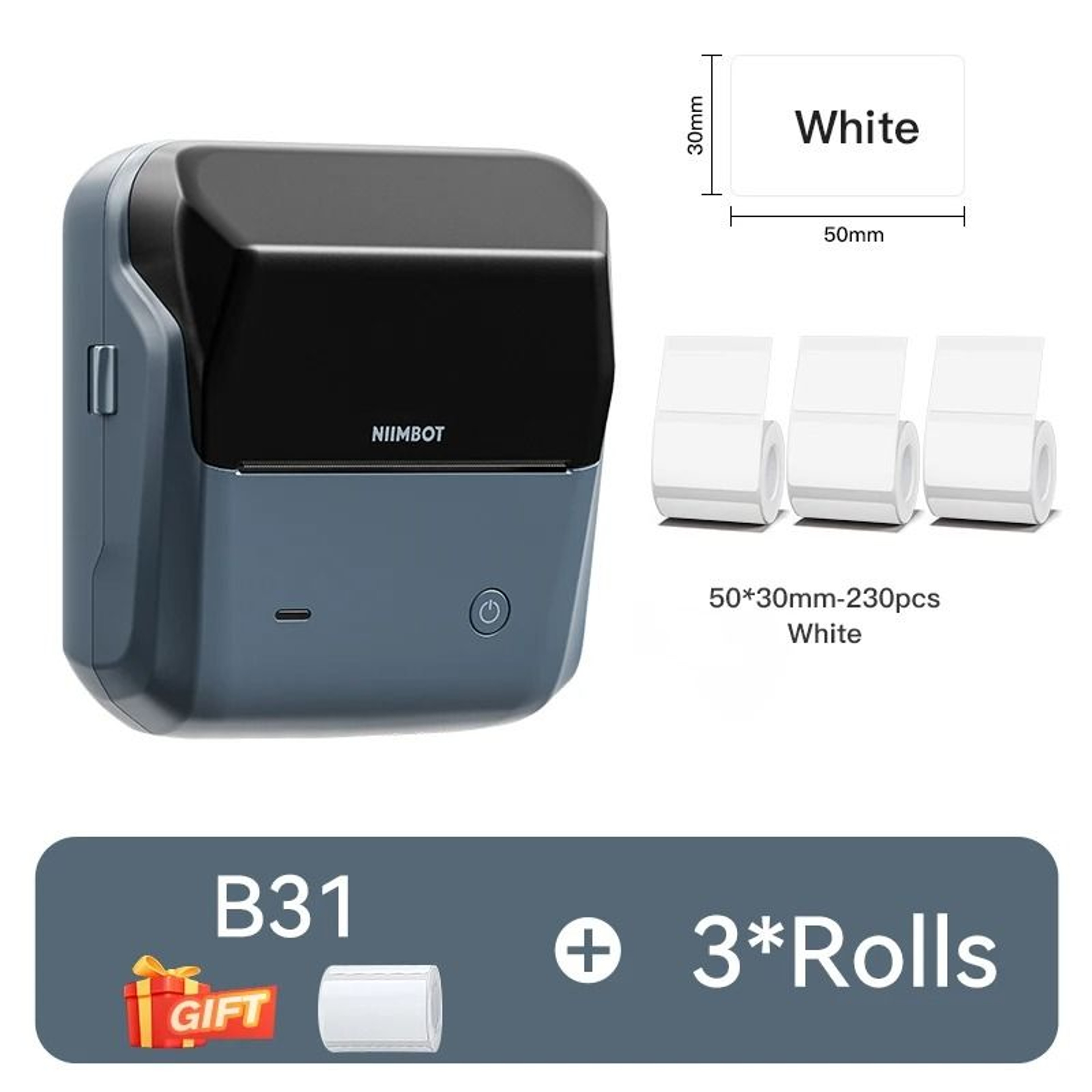 Commercial Wireless Thermal Label Printer Max Width Barcode Sticker Maker 11