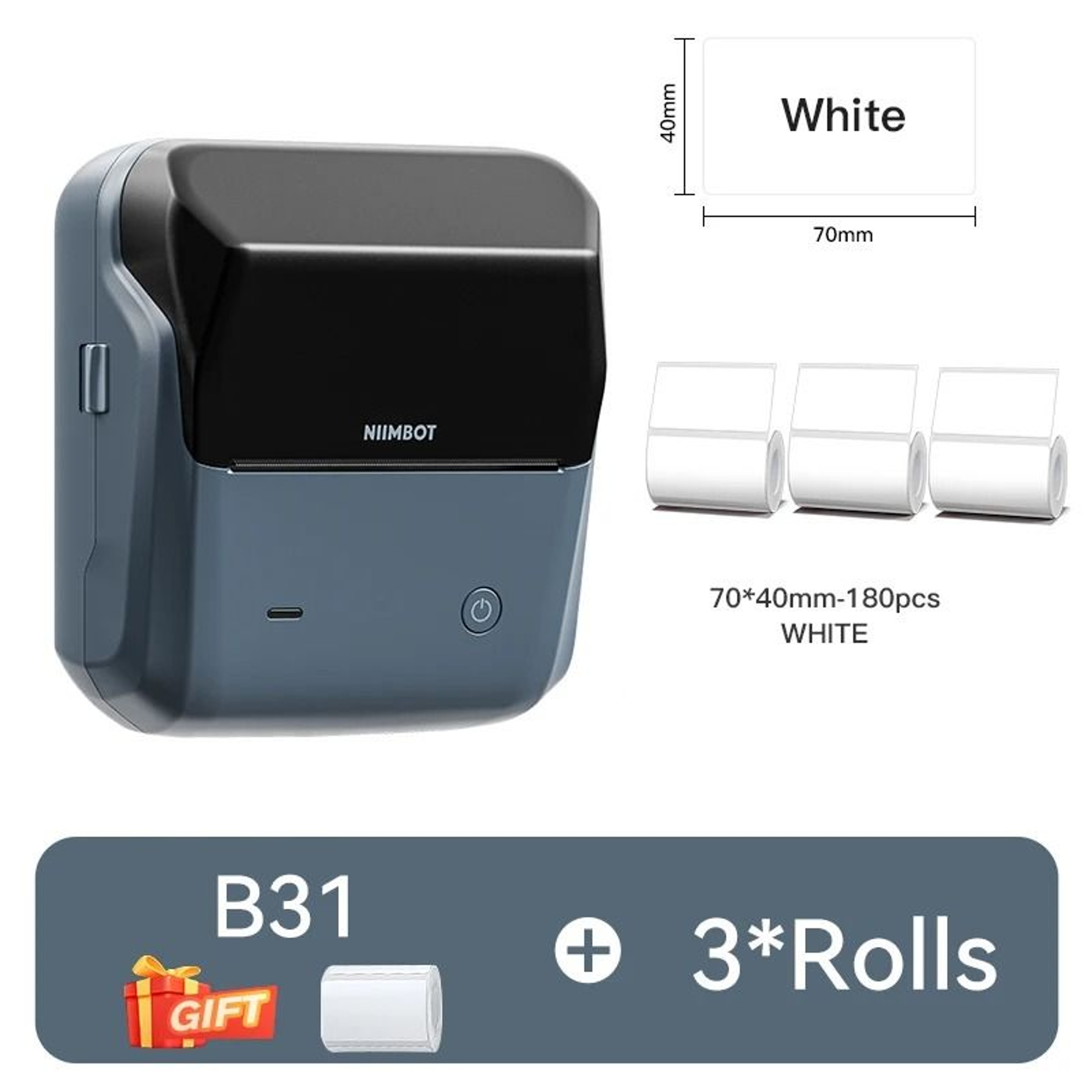 Commercial Wireless Thermal Label Printer Max Width Barcode Sticker Maker 10