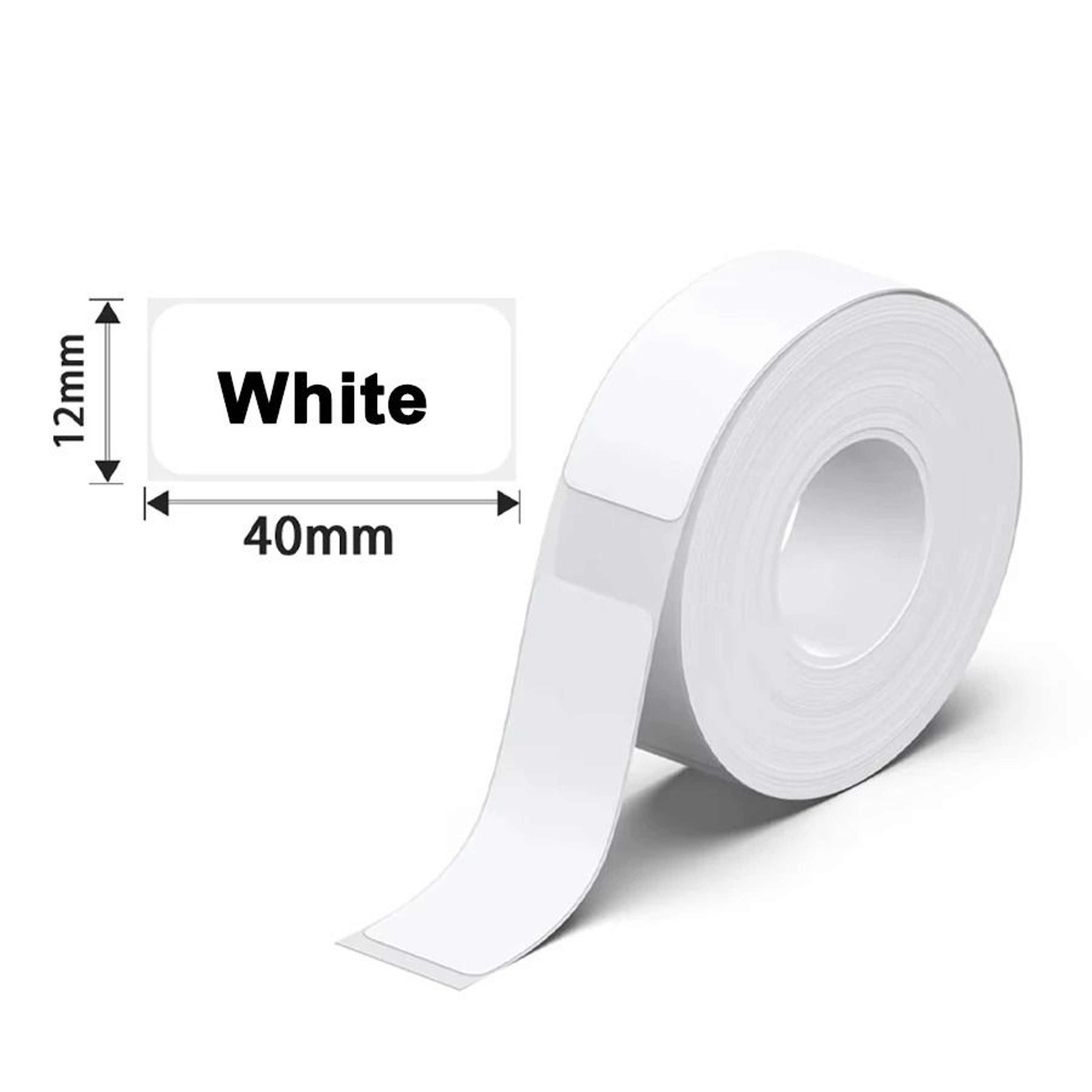 Universal White Self Adhesive Thermal Label Tape Rolls 135 Pack 10