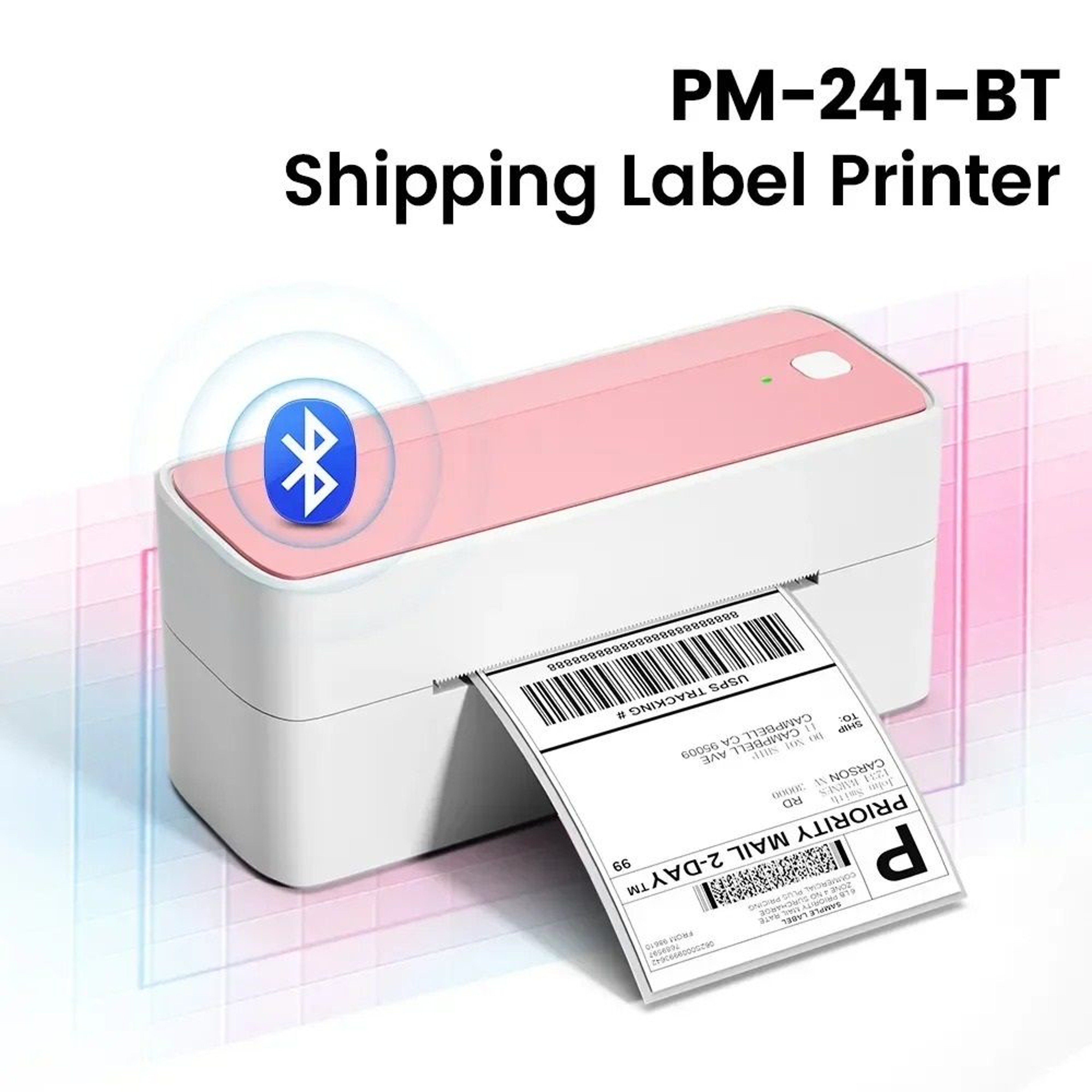 Desktop Wireless Thermal Shipping Label Printer 4x6 Barcode Waybill Maker 0