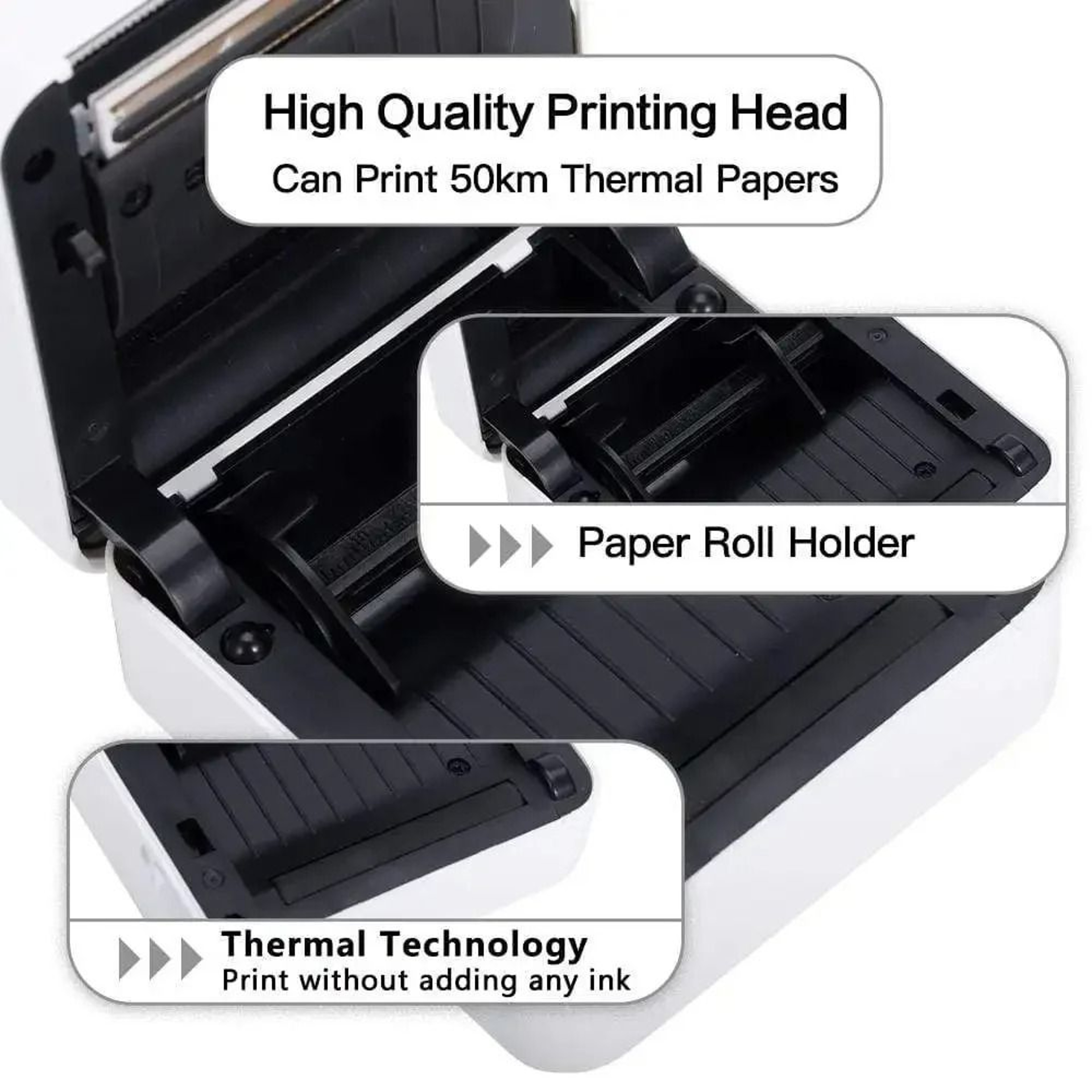 Desktop 300 DPI Wireless Thermal Pocket Printer Mobile Note And Photo Maker 4